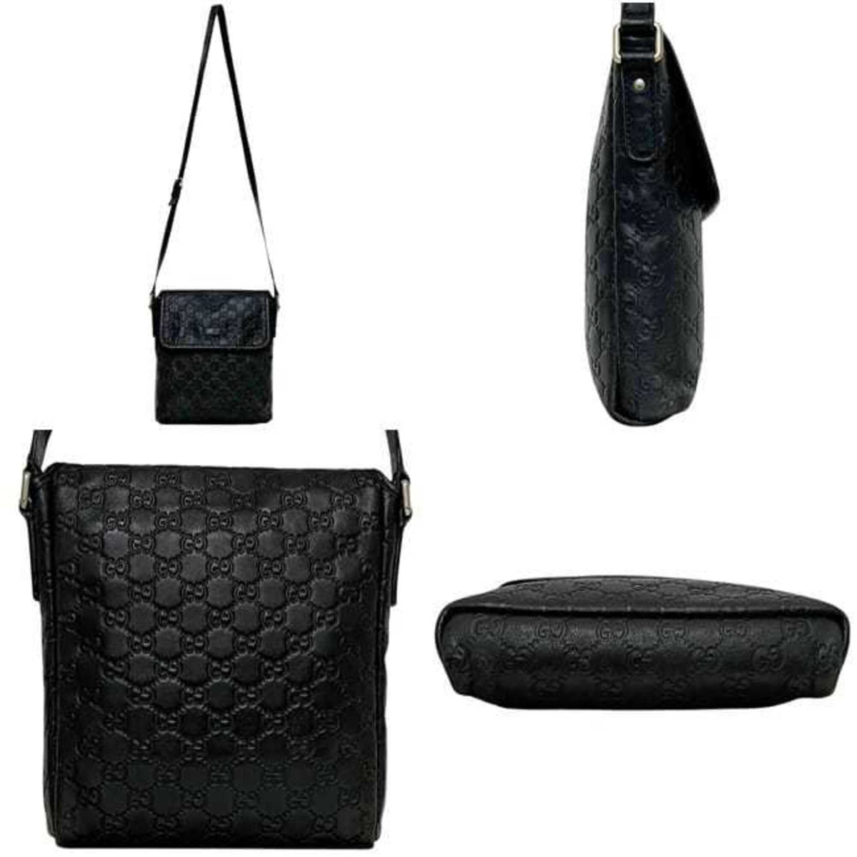 Gucci Black Leather Shoulder Bag (Pre-Owned)