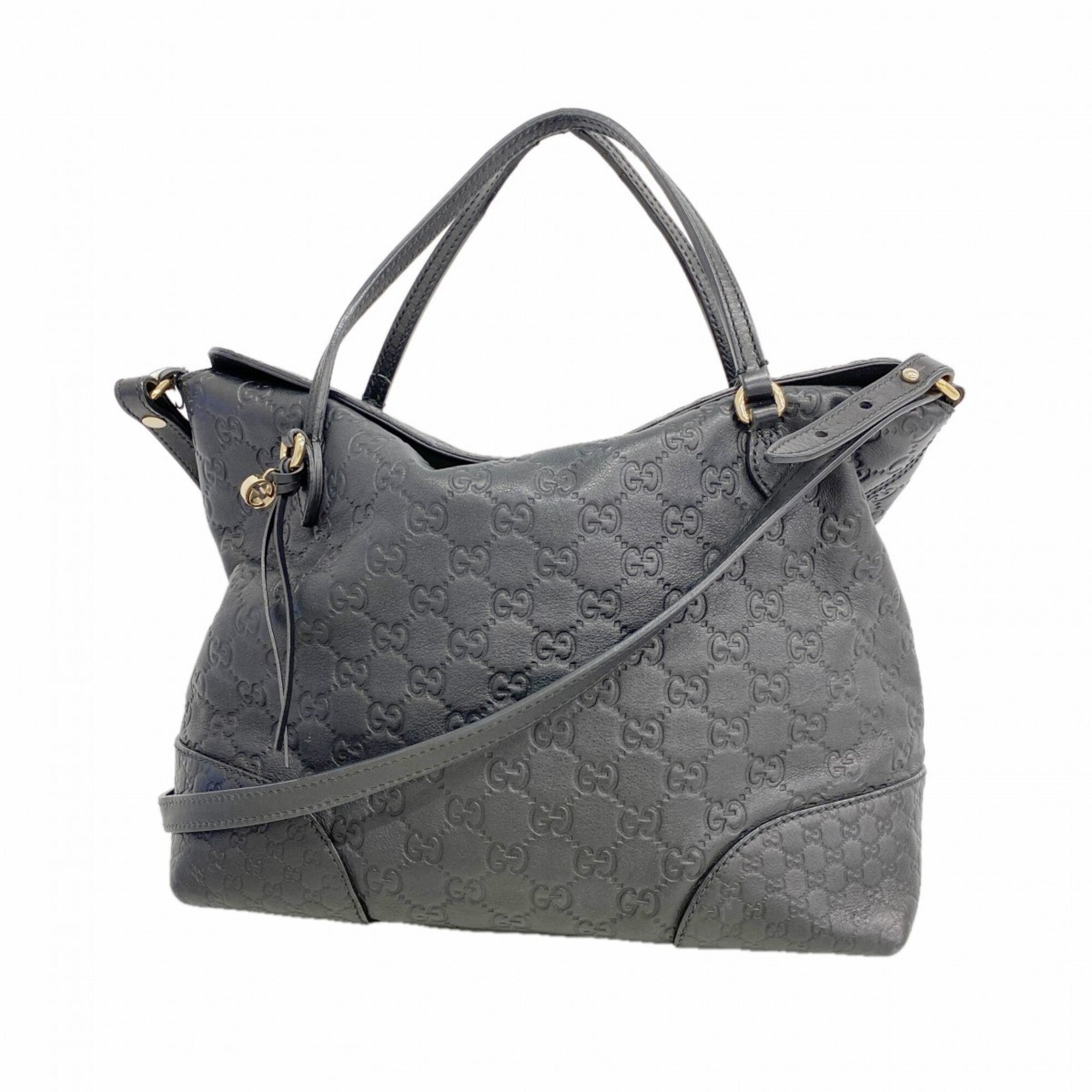 Gucci Black Leather Handbag (Pre-Owned)