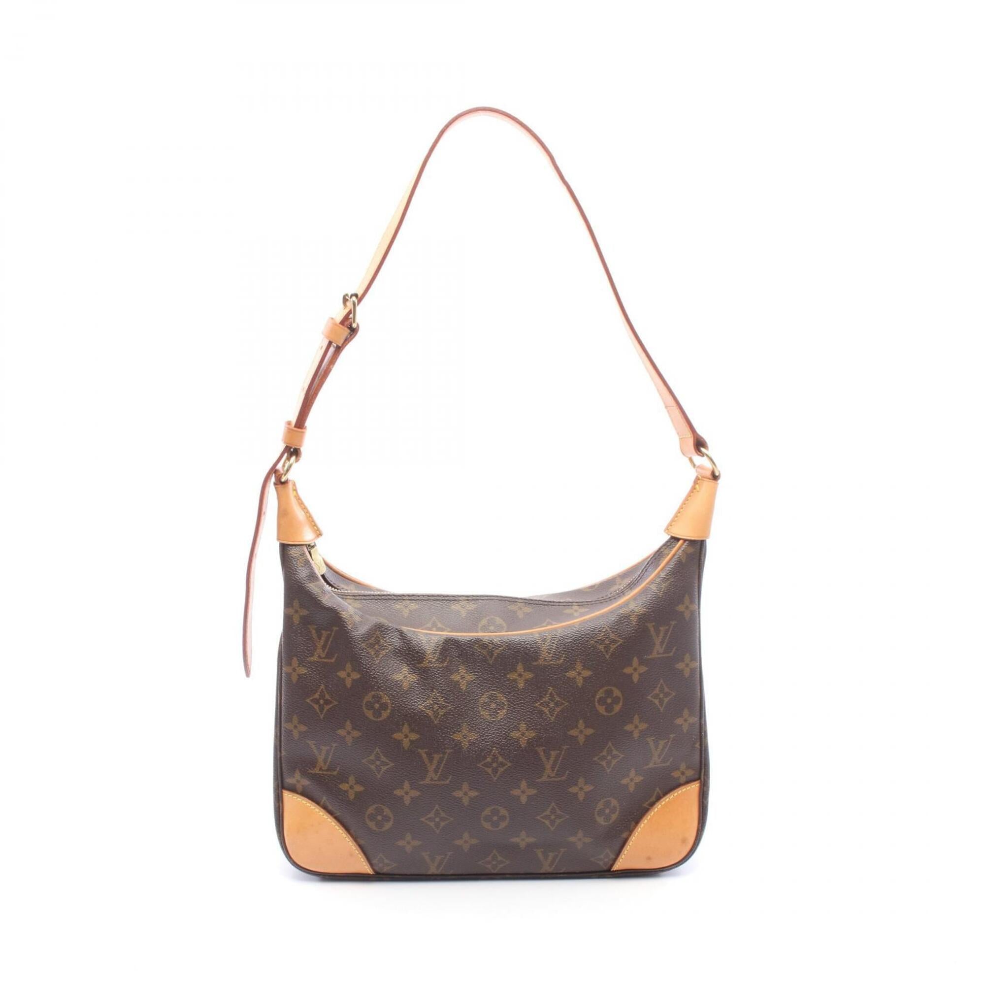 Louis Vuitton Brown Pvc Coated Canvas Leather Handbag Shoulder Bag (Pre-Owned)