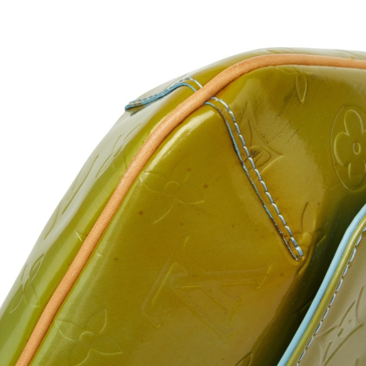 Louis Vuitton Monogram Vernis Baby Blue Green Patent Leather Shoulder Bag (Pre-Owned)