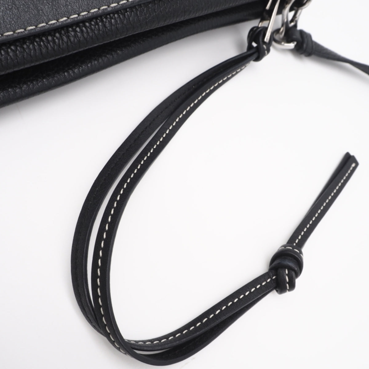 Loewe Black Leather Handbag Shoulder Bag (Pre-Owned)