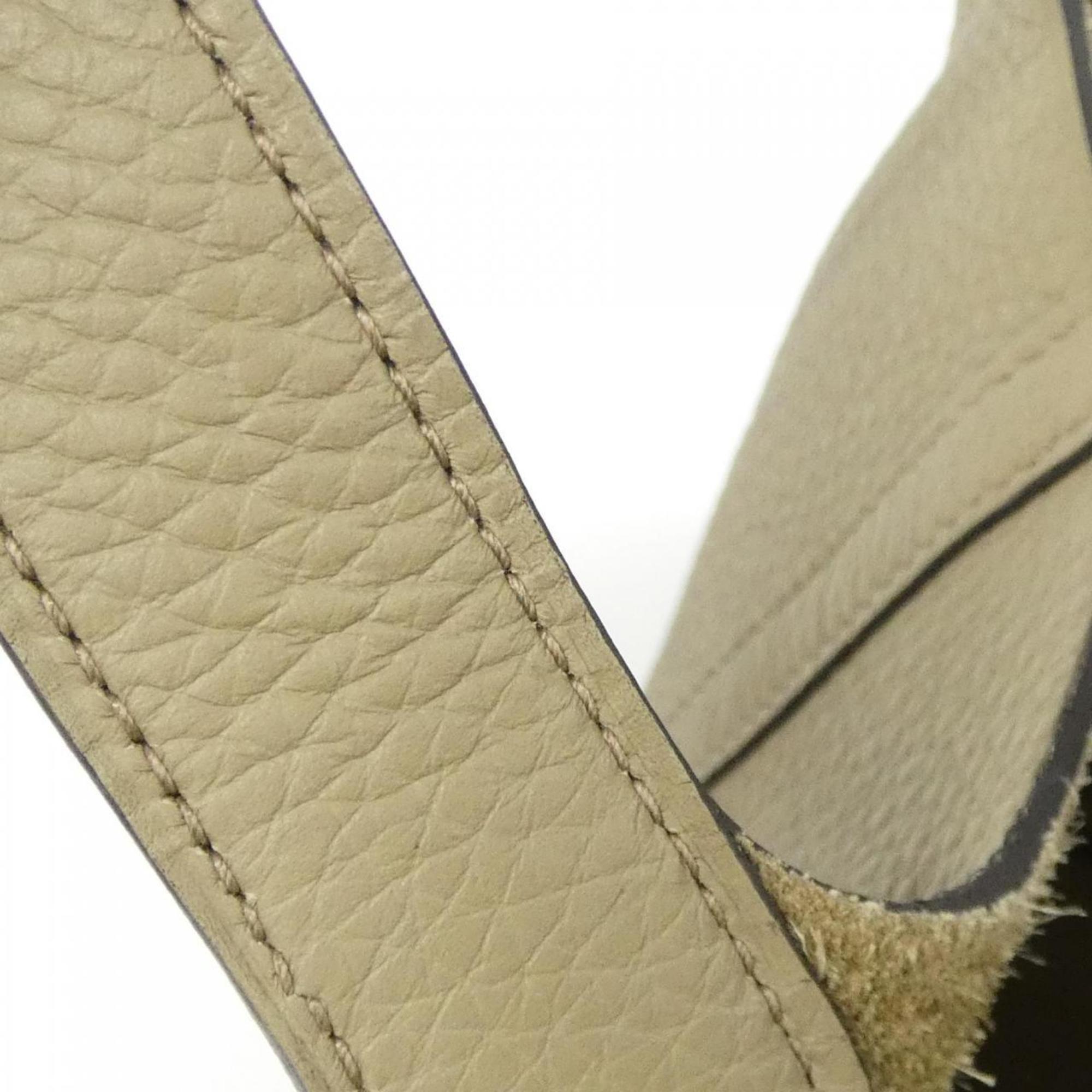 Hermes Picotin Beige Taurillon Clemence Leather Handbag (Pre-Owned)
