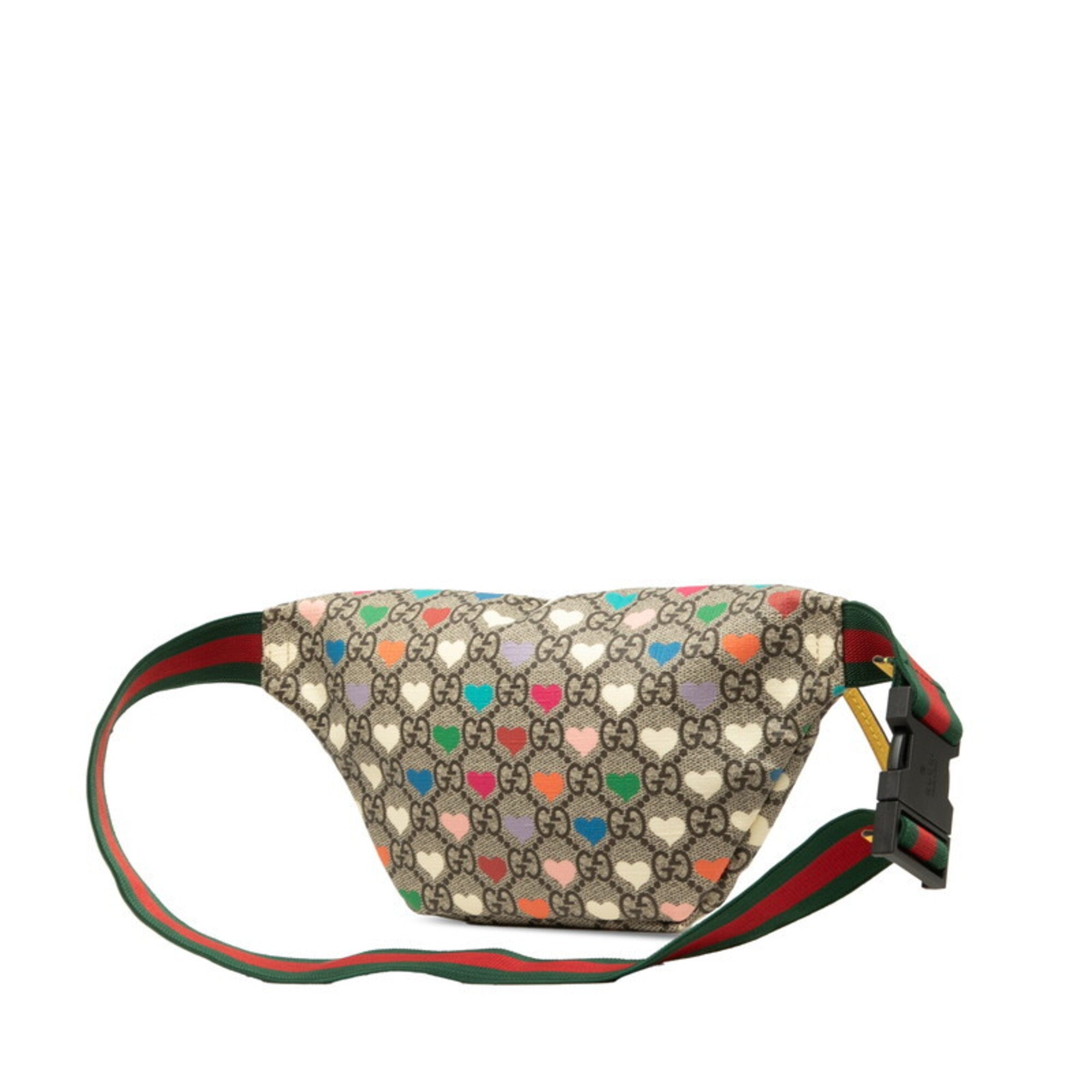 Gucci Beige Multi-Color Pvc Leather Sling Bag (Pre-Owned)