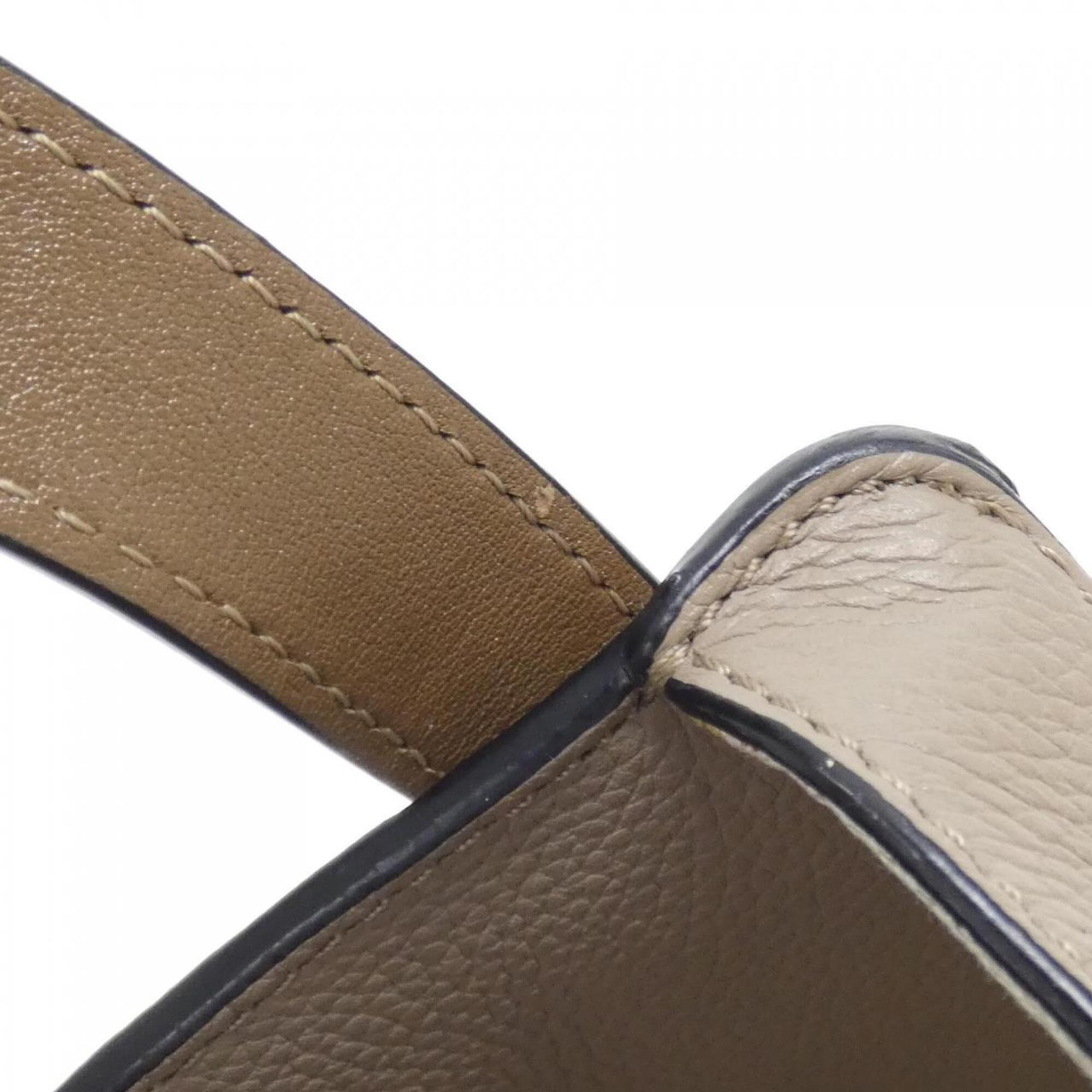 Loewe Beige Sand Leather Shoulder Bag (Pre-Owned)