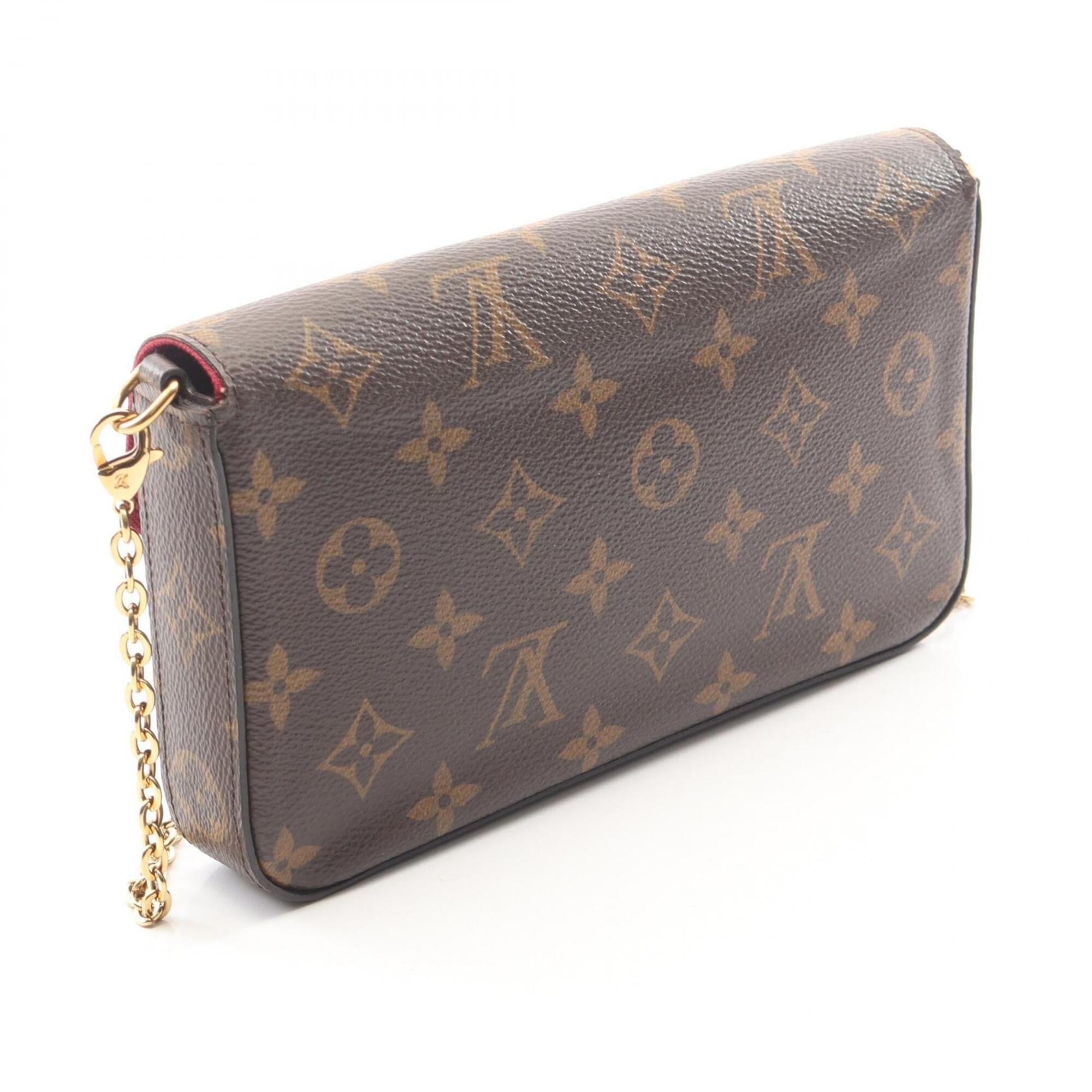 Louis Vuitton Brown Monogram Monogram Leather Handbag Pochette Shoulder Bag (Pre-Owned)