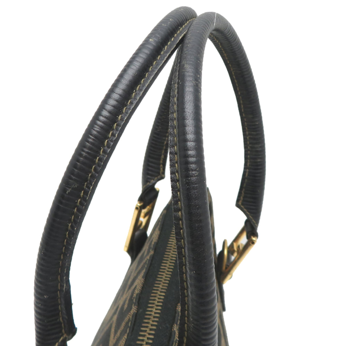 Fendi Brown Canvas Handbag Tote Bag (Pre-Owned)