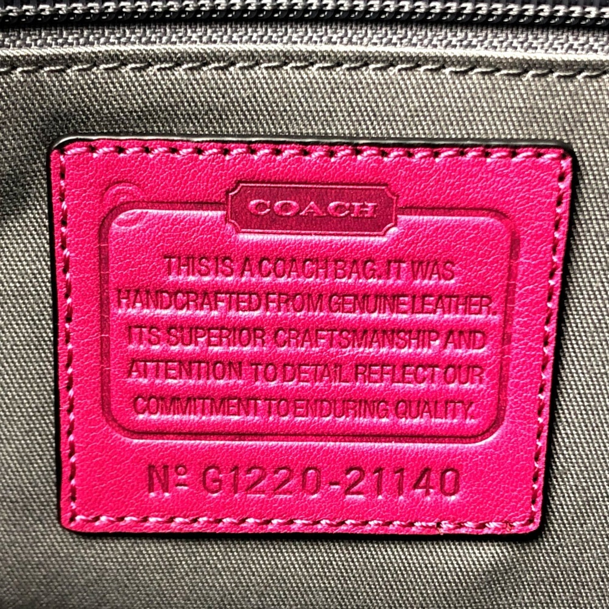 Coach Legacy Charcoal Gray Leather Handbag Shoulder Bag (Pre-Owned)