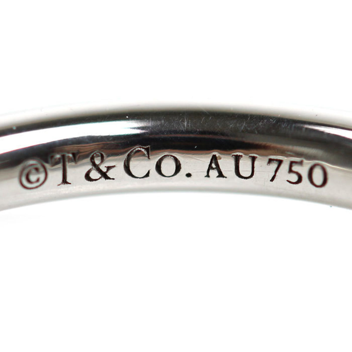 Tiffany White Gold (18K) Band Ring (Pre-Owned)