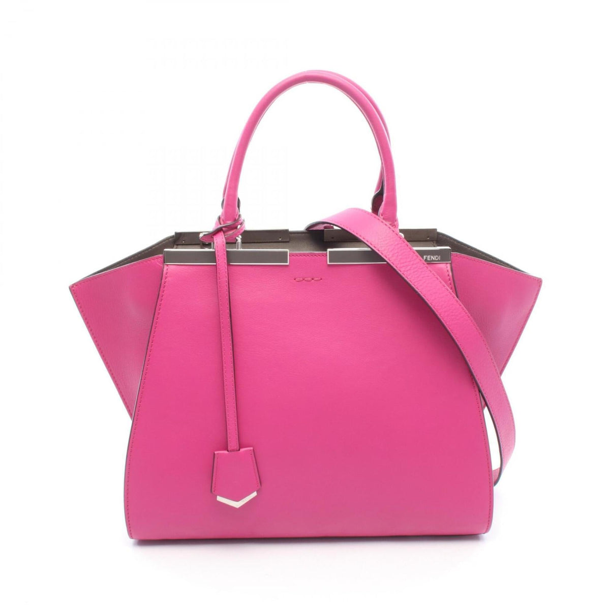 Fendi Pink Leather Handbag (Pre-Owned)