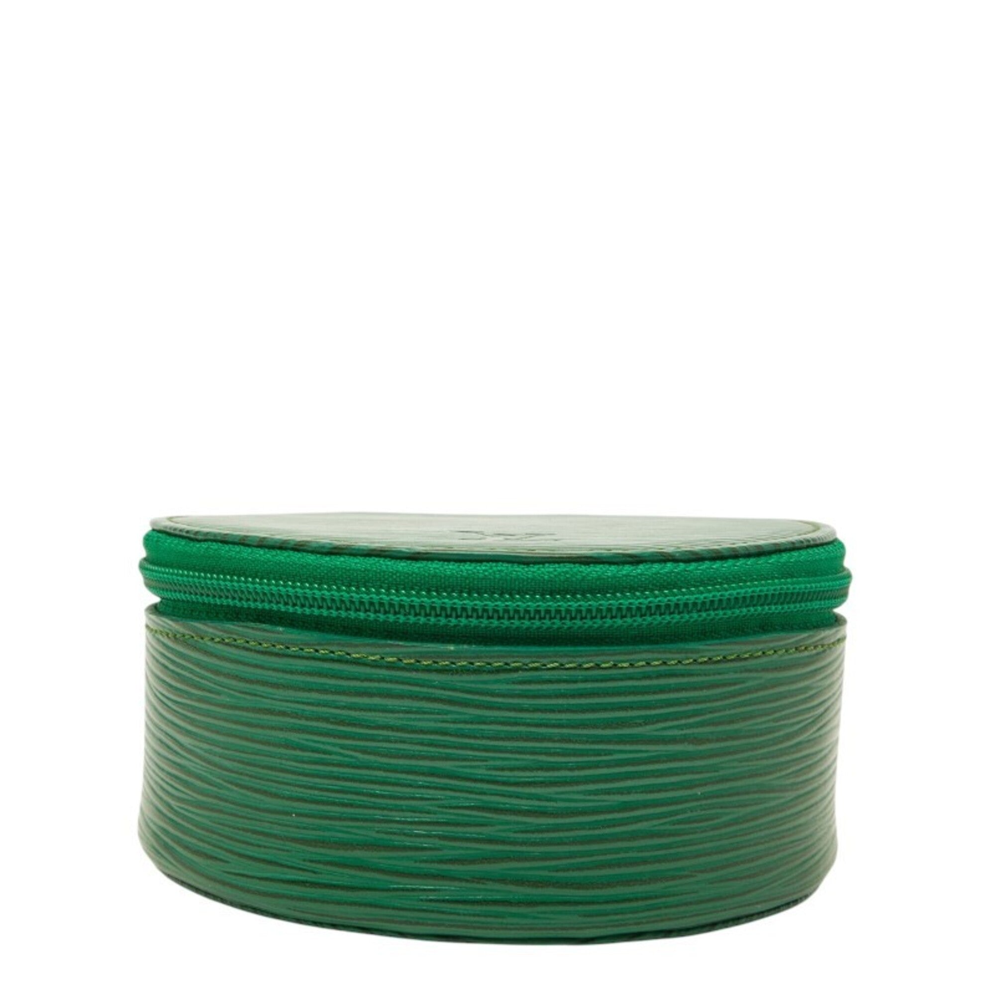 Louis Vuitton Borneo Green Leather Pouch (Pre-Owned)