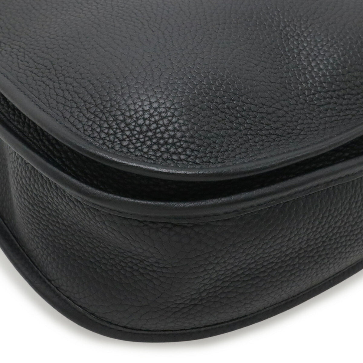 Hermes Evelyne Black Taurillon Clemence Leather Shoulder Bag (Pre-Owned)