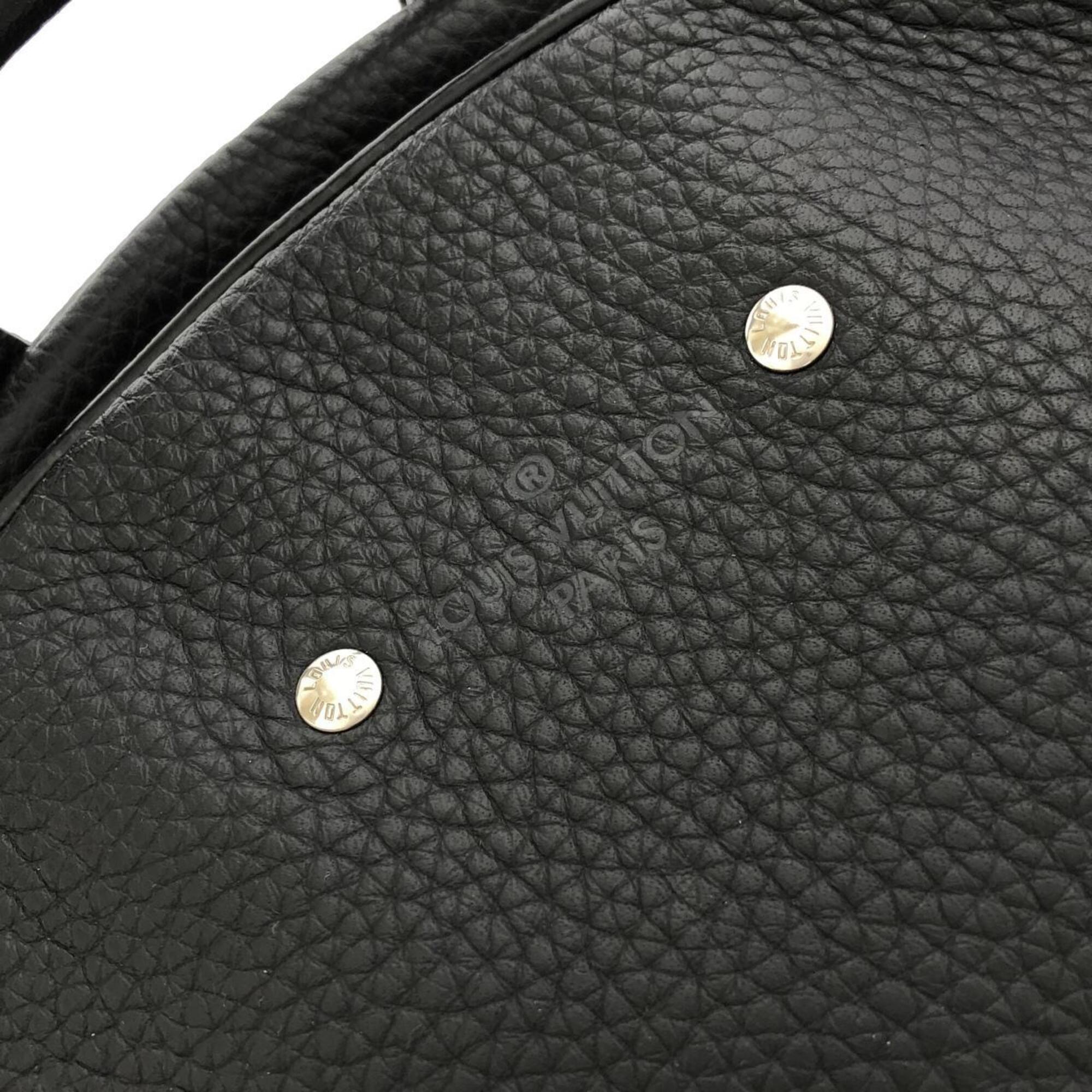 Louis Vuitton Black Leather Backpack (Pre-Owned)
