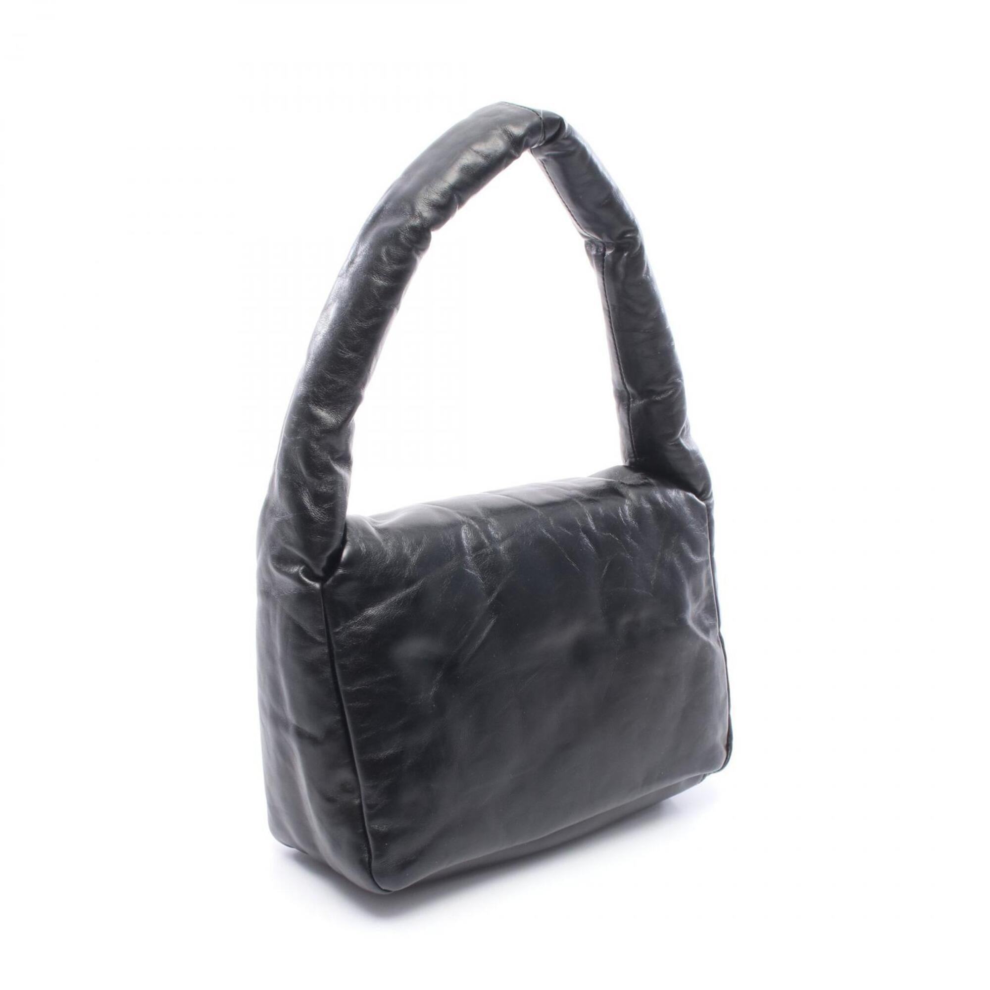 Balenciaga Black Leather Handbag Shoulder Bag (Pre-Owned)