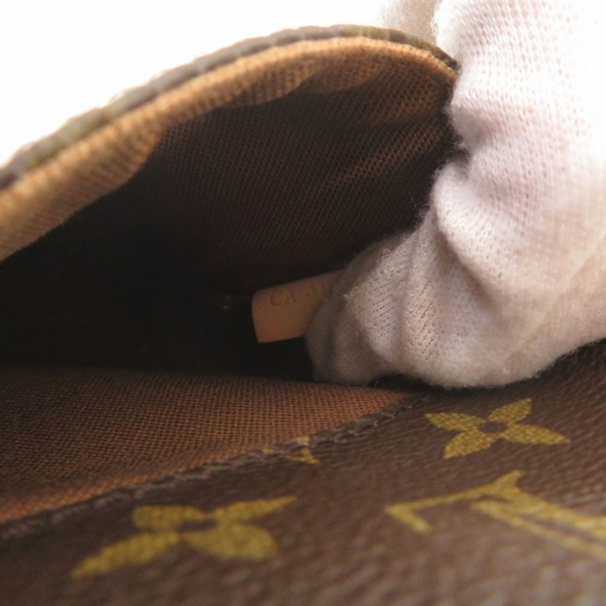 Louis Vuitton Brown Monogram Pochette Sling Bag (Pre-Owned)