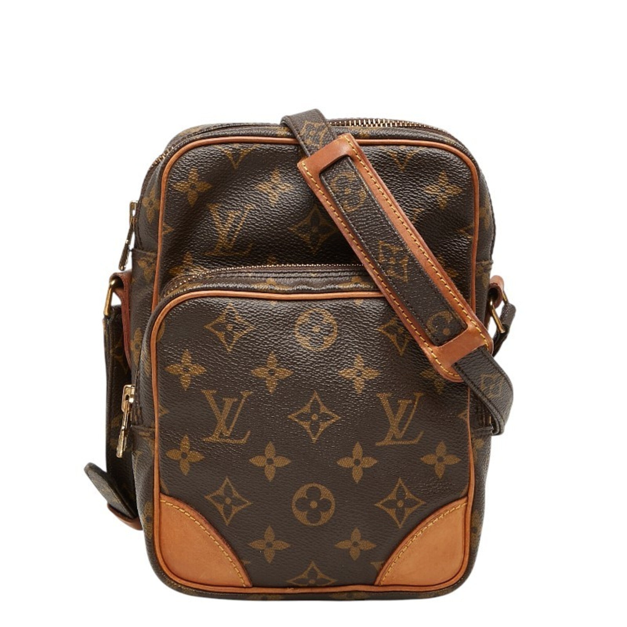 Louis Vuitton Brown Pvc Leather Shoulder Bag (Pre-Owned)