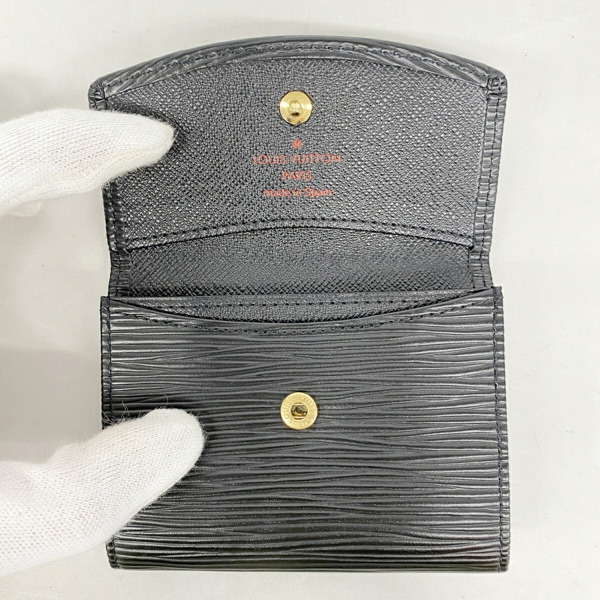 Louis Vuitton Noir Coin Purse/Coin Case (Pre-Owned)