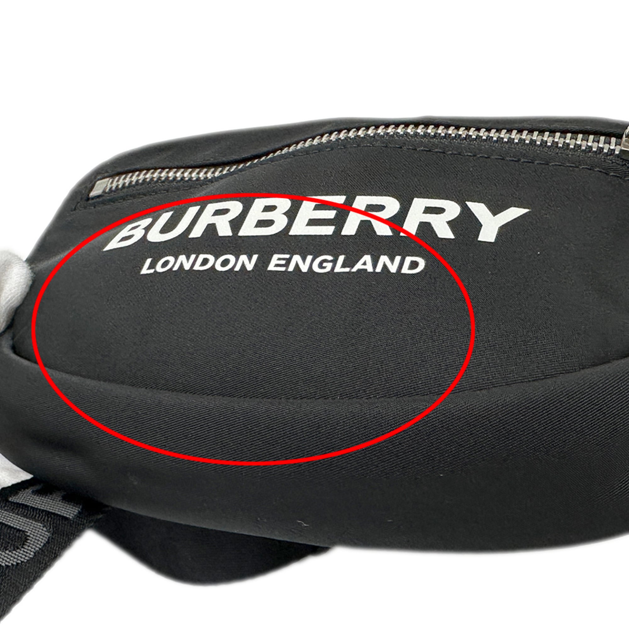 Burberry Black Nylon Handbag Sling Bag (Pre-Owned)