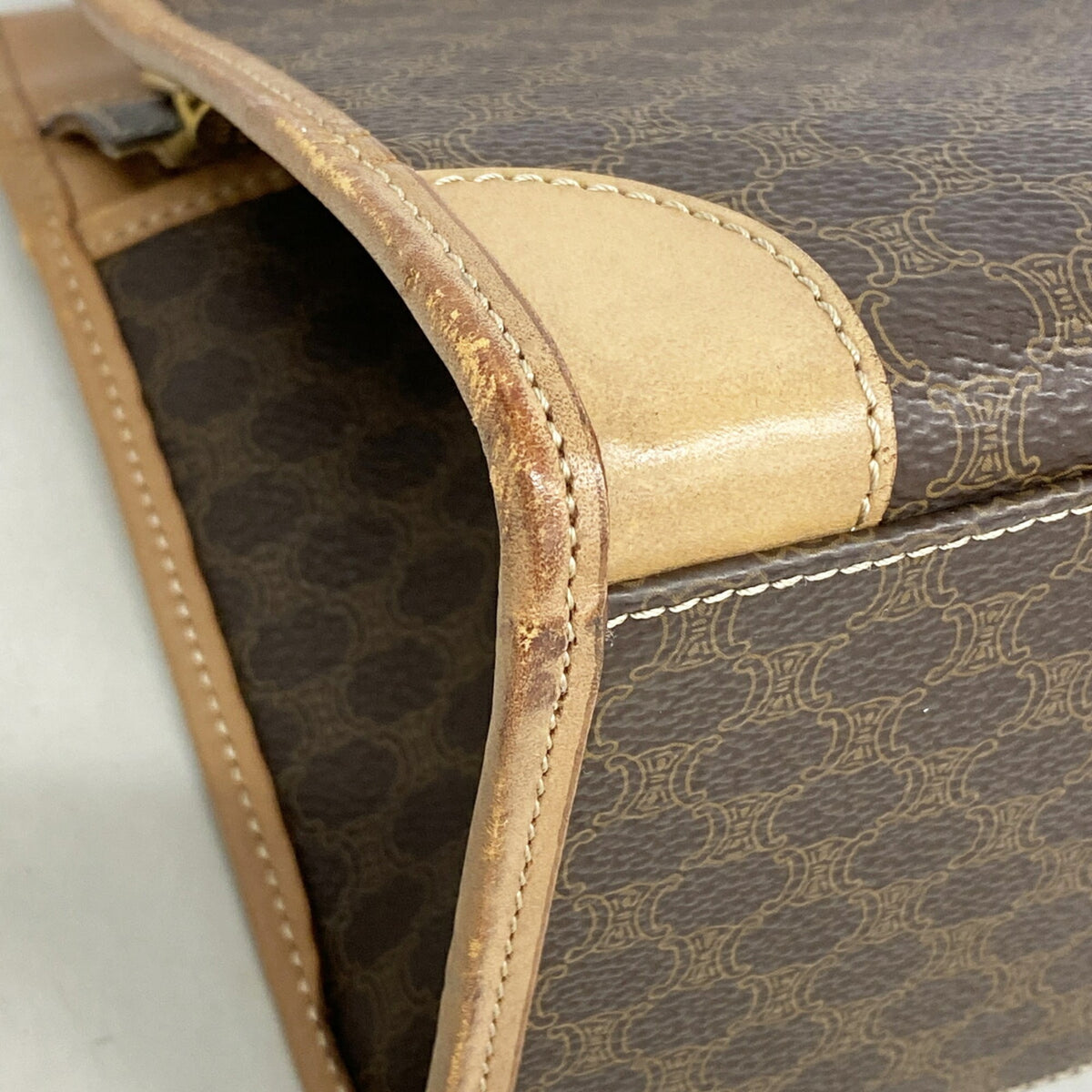 Celine Brown Pvc Handbag (Pre-Owned)