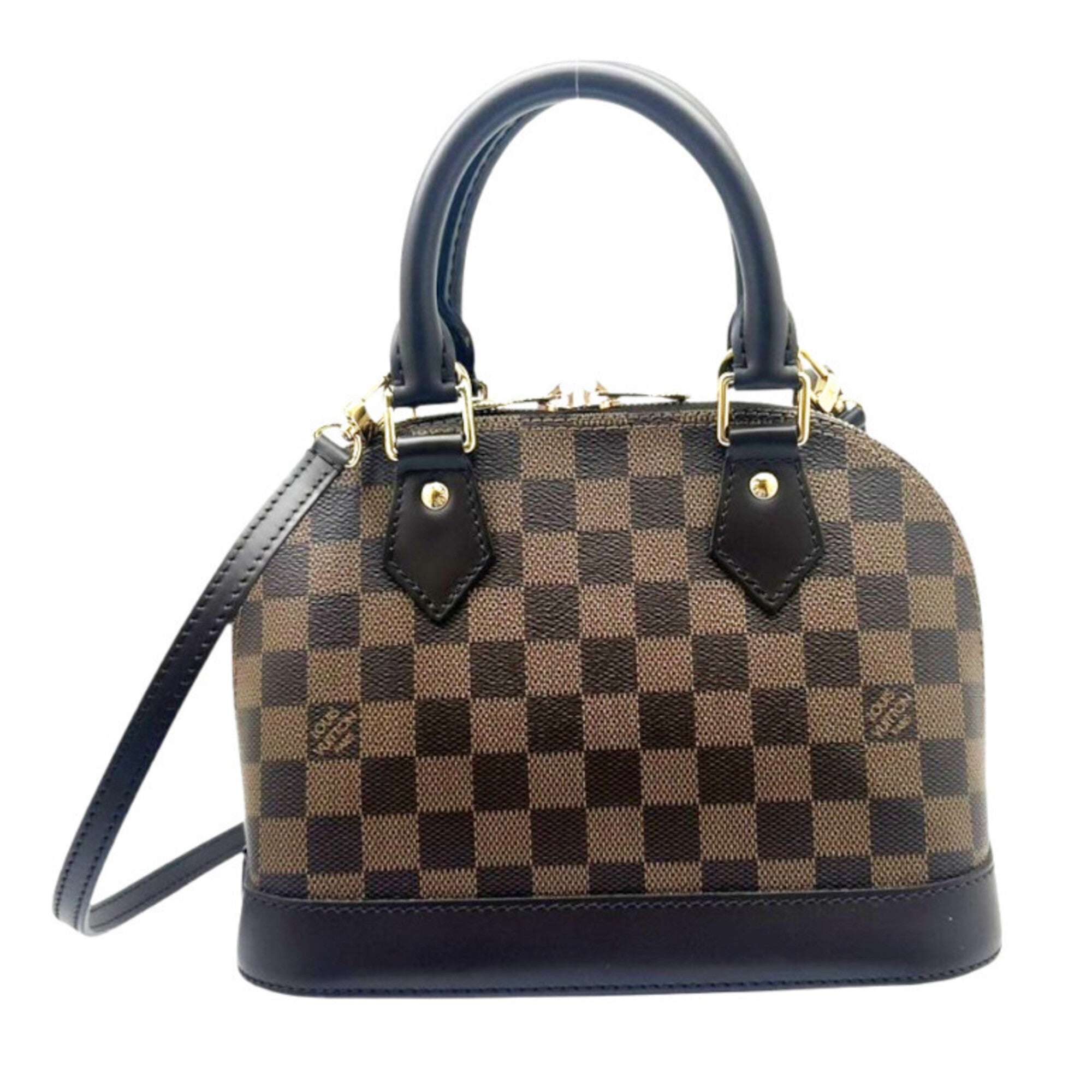 Louis Vuitton Damier Brown Damier Canvas Ebene Damier Canvas Handbag Shoulder Bag (Pre-Owned)