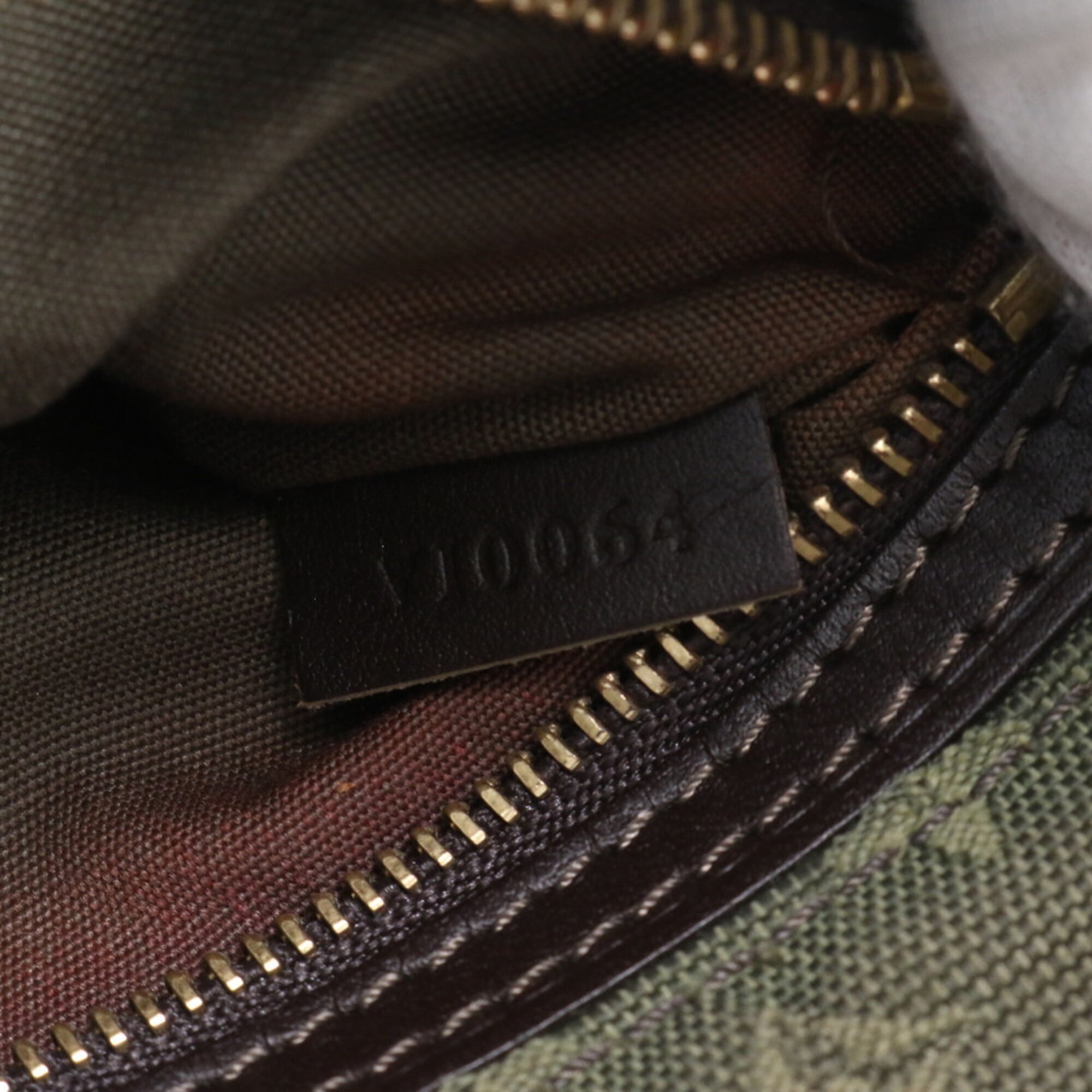 Louis Vuitton Tst Khaki Leather Canvas Shoulder Bag (Pre-Owned)