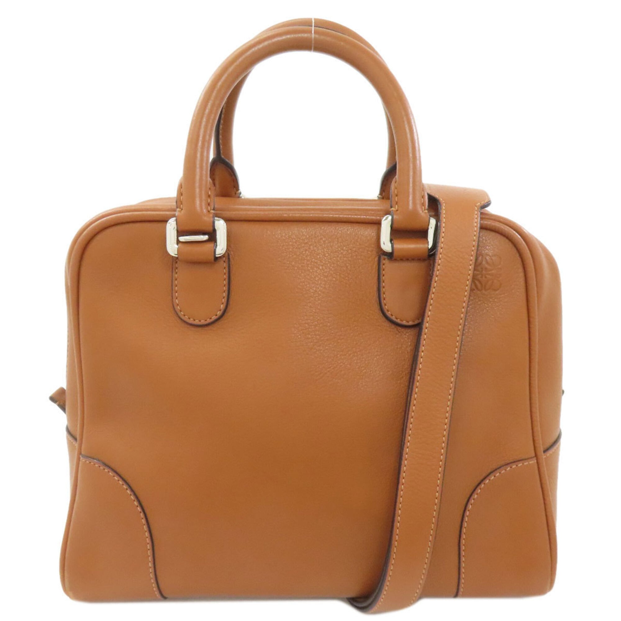 Loewe Amazona Brown Leather Handbag (Pre-Owned)