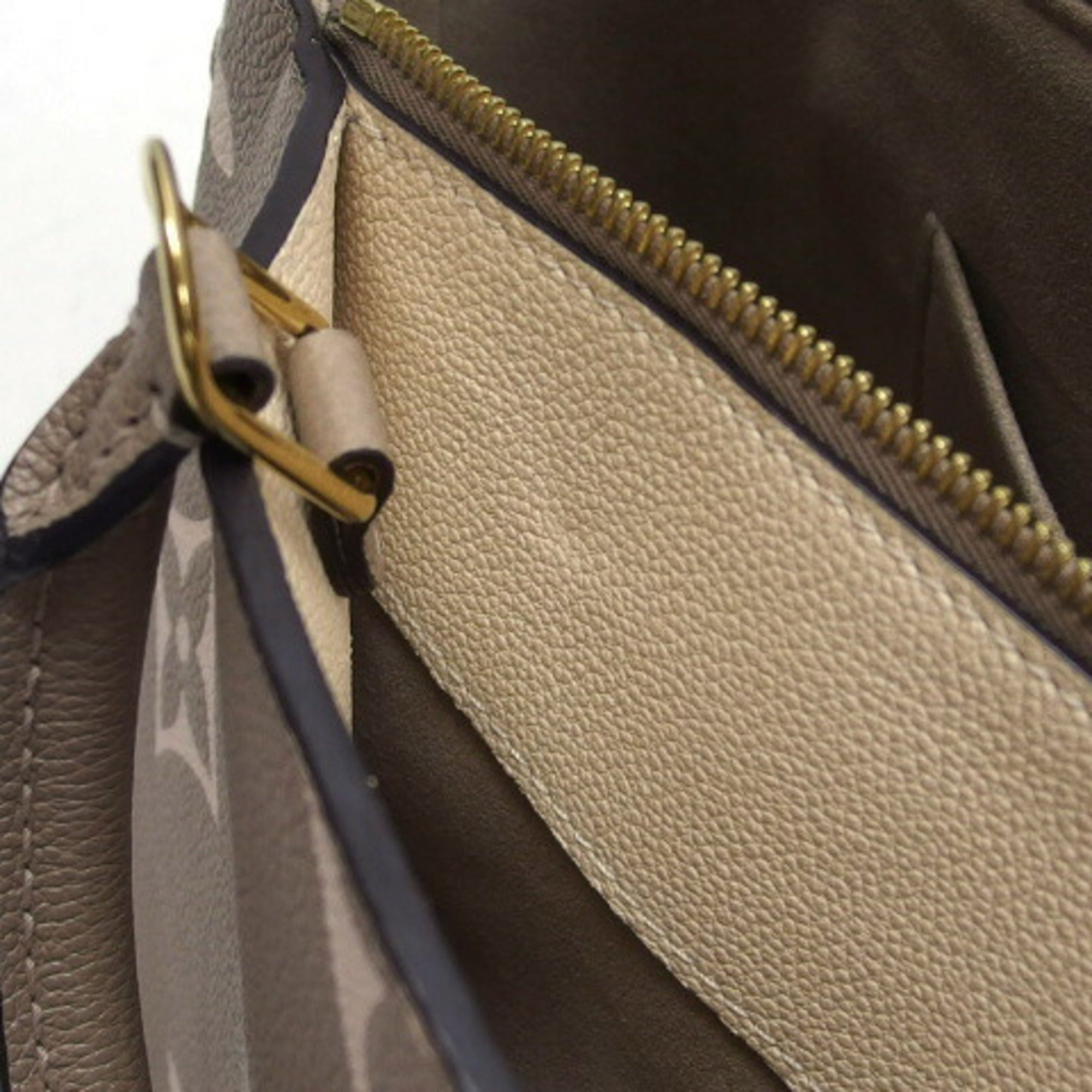 Louis Vuitton Gray Beige Grayish Monogram Empreinte Leather Handbag Shoulder Bag Tote Bag (Pre-Owned)