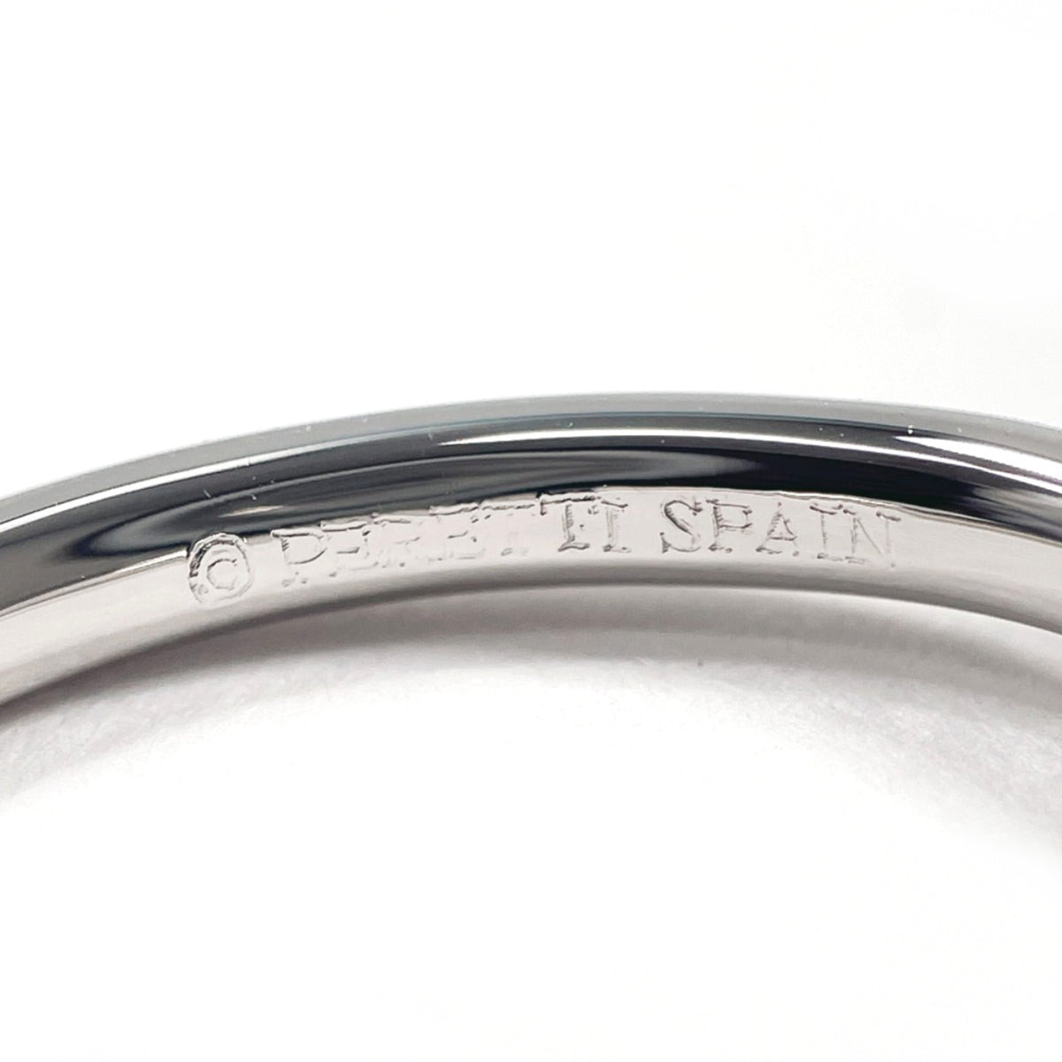 Tiffany Silver Platinum 950 Band Ring (Pre-Owned)