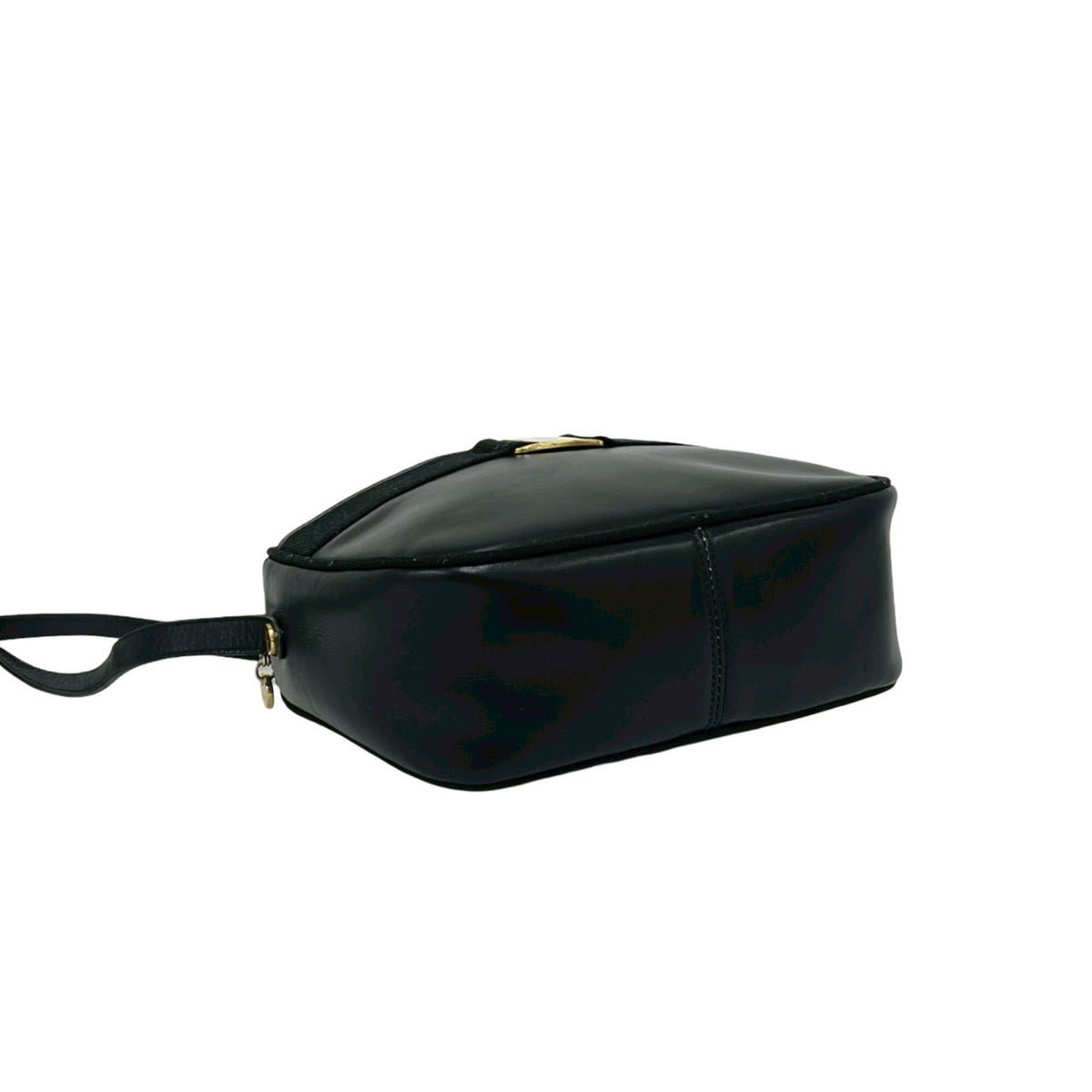 Salvatore Ferragamo Black Leather Shoulder Bag (Pre-Owned)