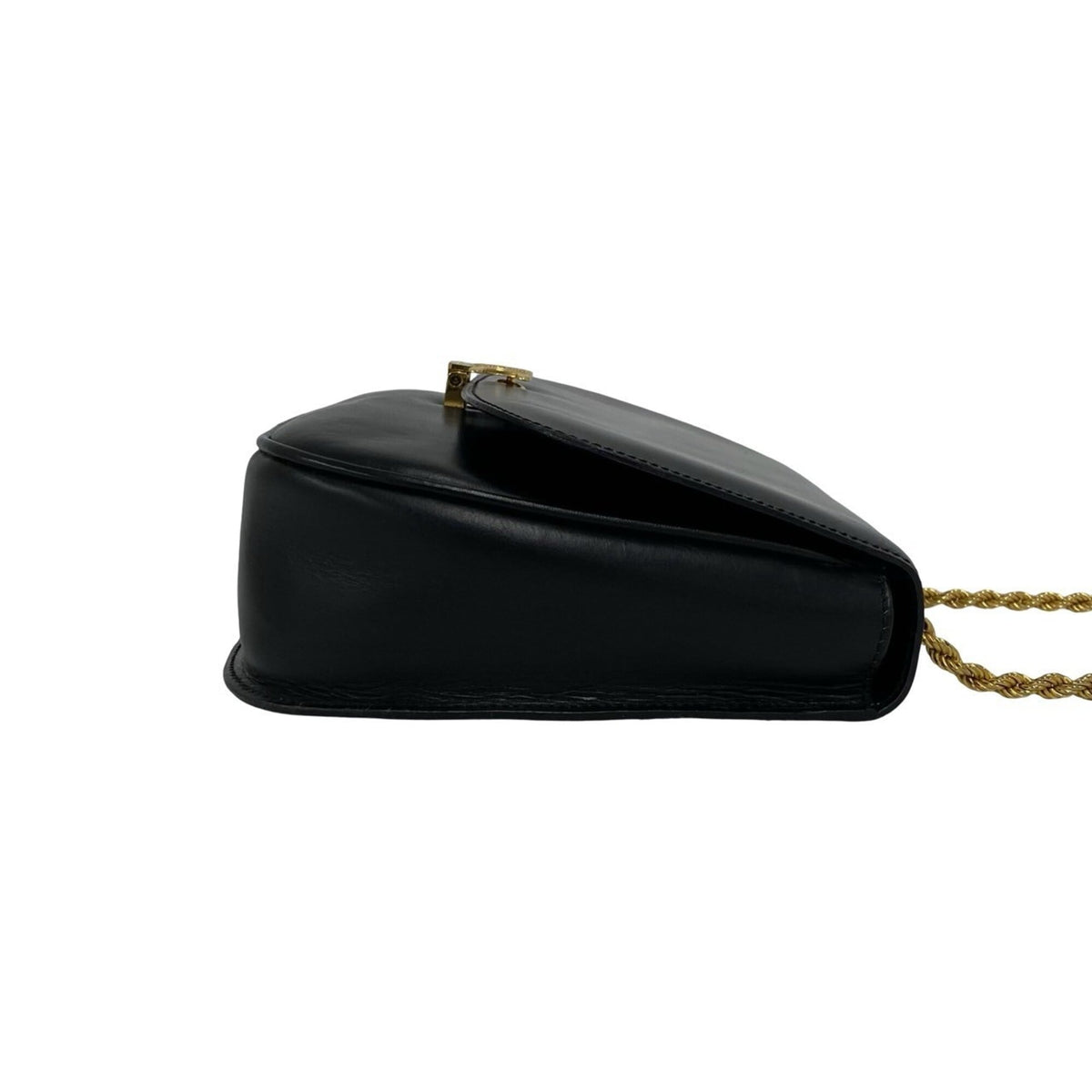Celine Black Leather Pochette Shoulder Bag (Pre-Owned)