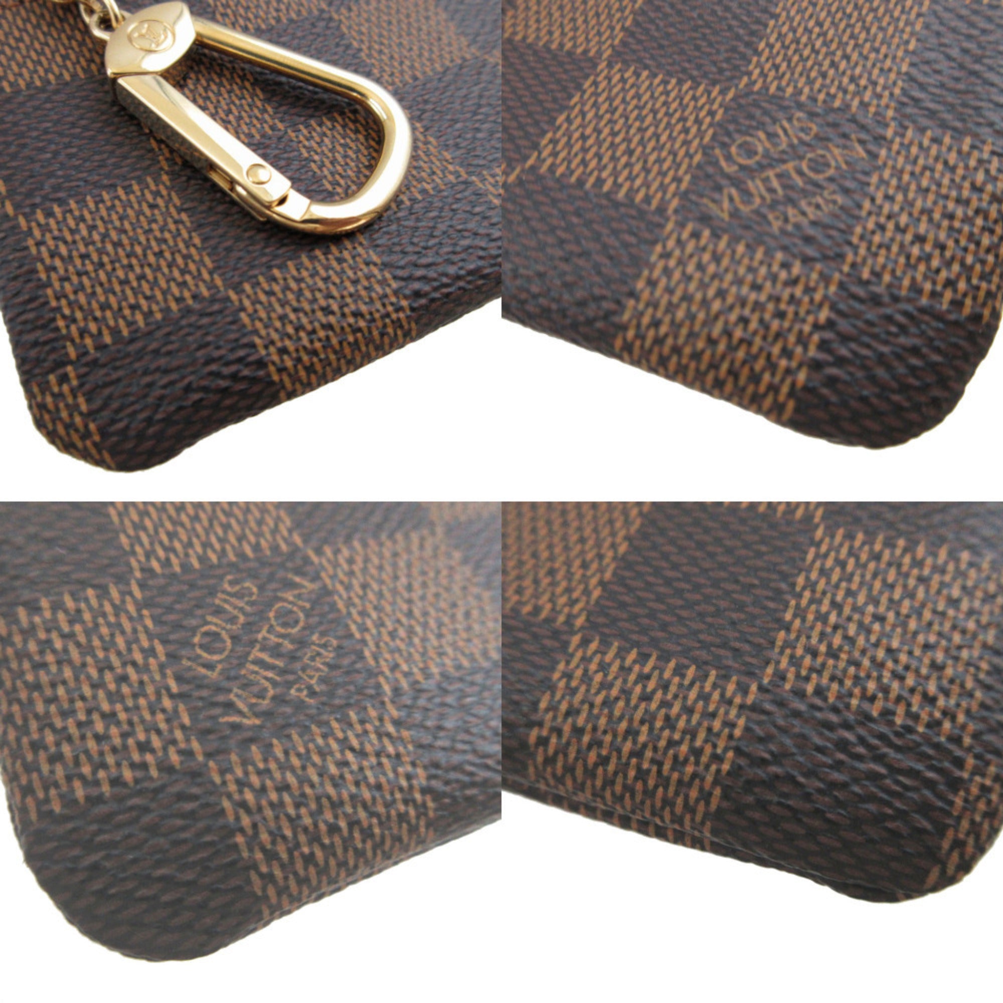 Louis Vuitton Brown Damier Canvas Damier Canvas Coin Purse/Coin Case (Pre-Owned)