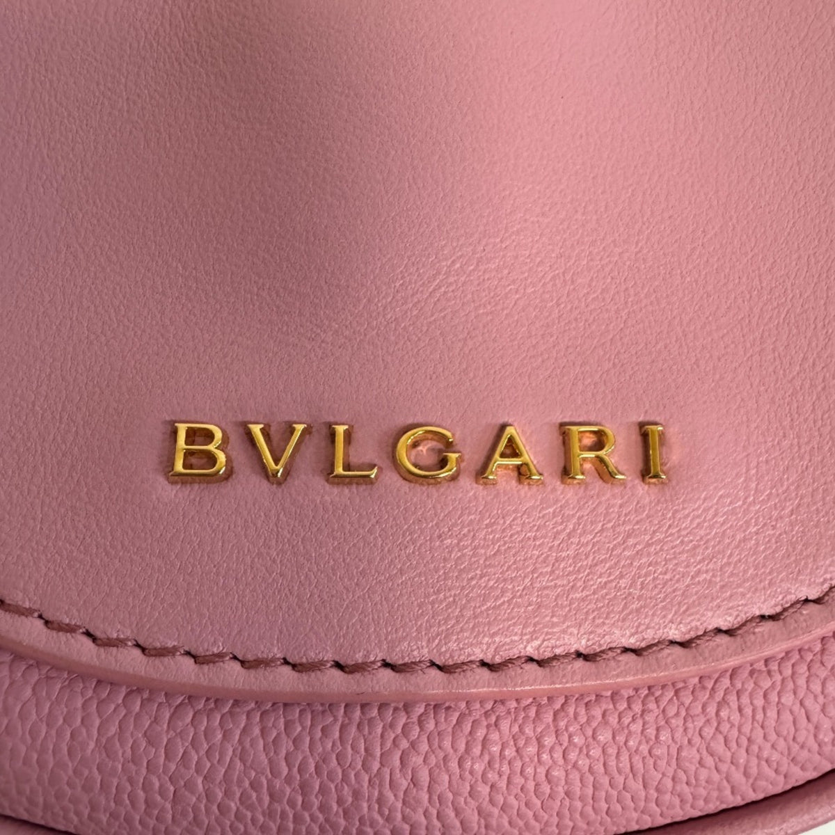 Bvlgari Pink Leather Shoulder Bag (Pre-Owned)