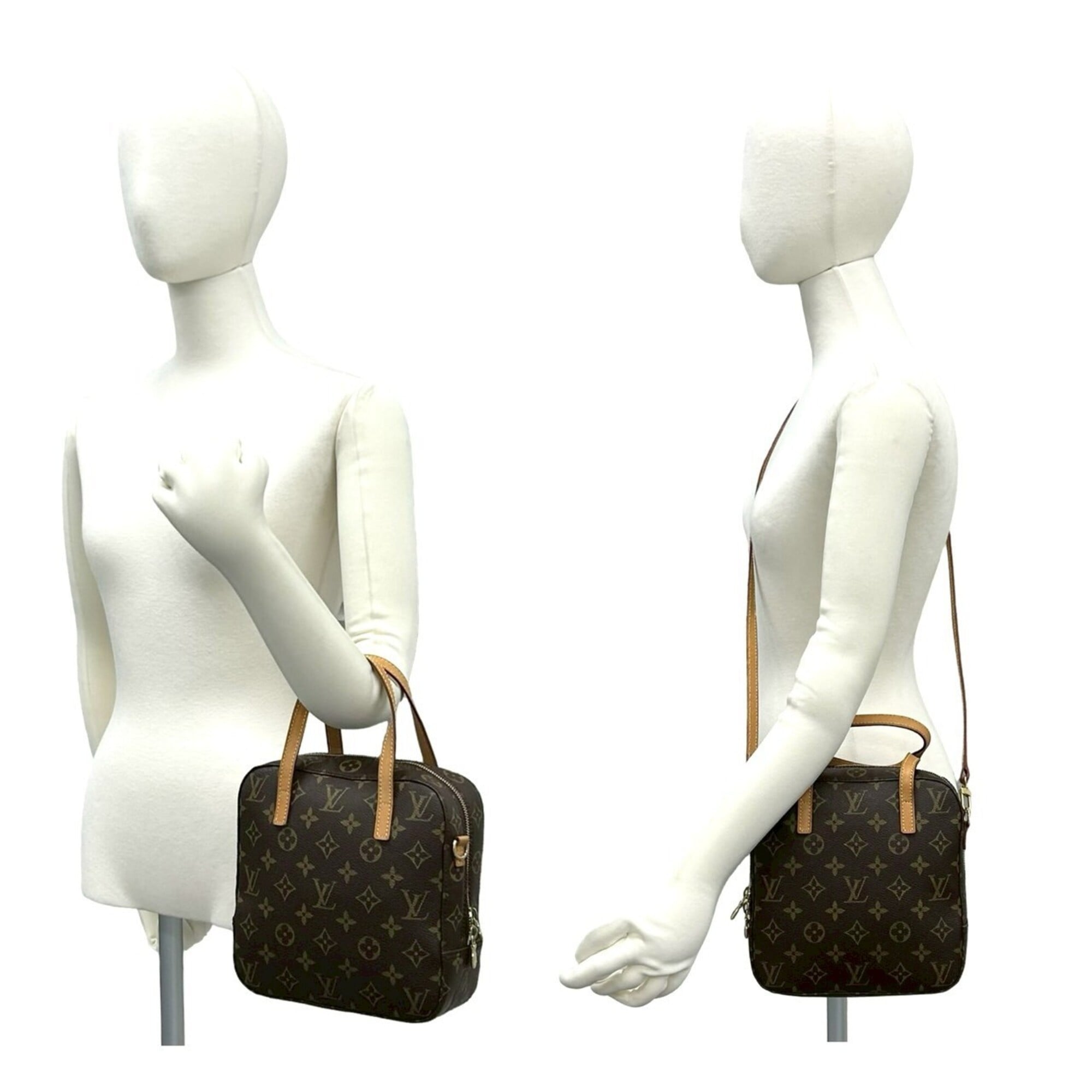 Louis Vuitton Brown Pvc Leather Pochette Shoulder Bag (Pre-Owned)