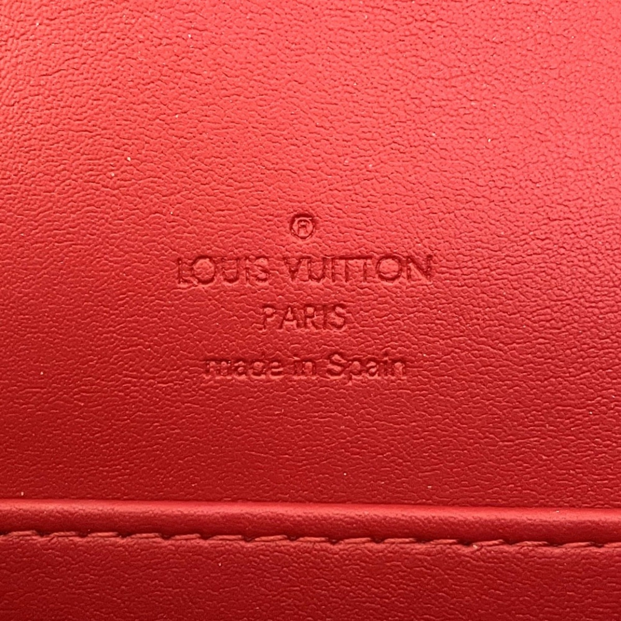 Louis Vuitton Vernis Red Color Patent Leather Shoulder Bag (Pre-Owned)