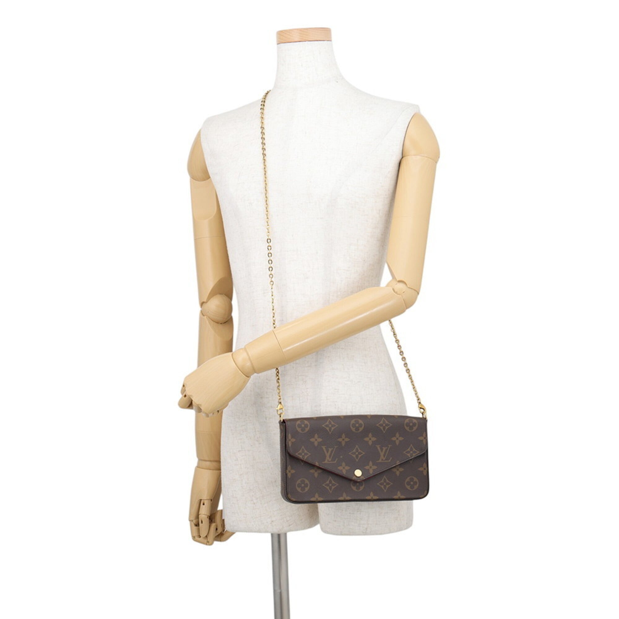Louis Vuitton Monogram Fuchsia Monogram Pochette Shoulder Bag (Pre-Owned)