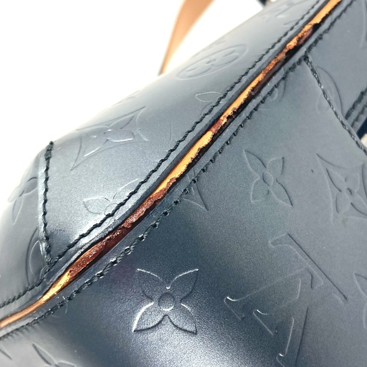 Louis Vuitton Navy Monogram Mat Shoulder Bag Tote Bag (Pre-Owned)
