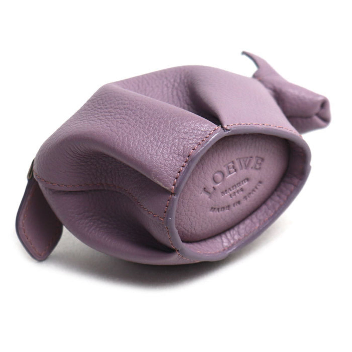 Loewe Purple Leather Coin Purse/Coin Case (Pre-Owned)