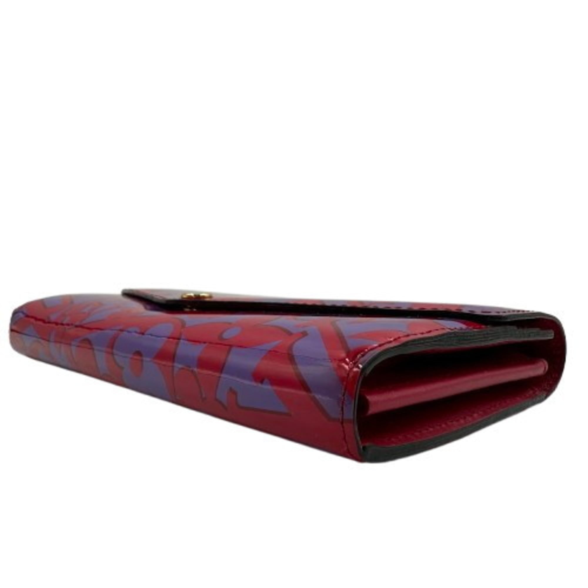 Louis Vuitton Vernis Pink Patent Leather Long Wallet (Bi-Fold) (Pre-Owned)