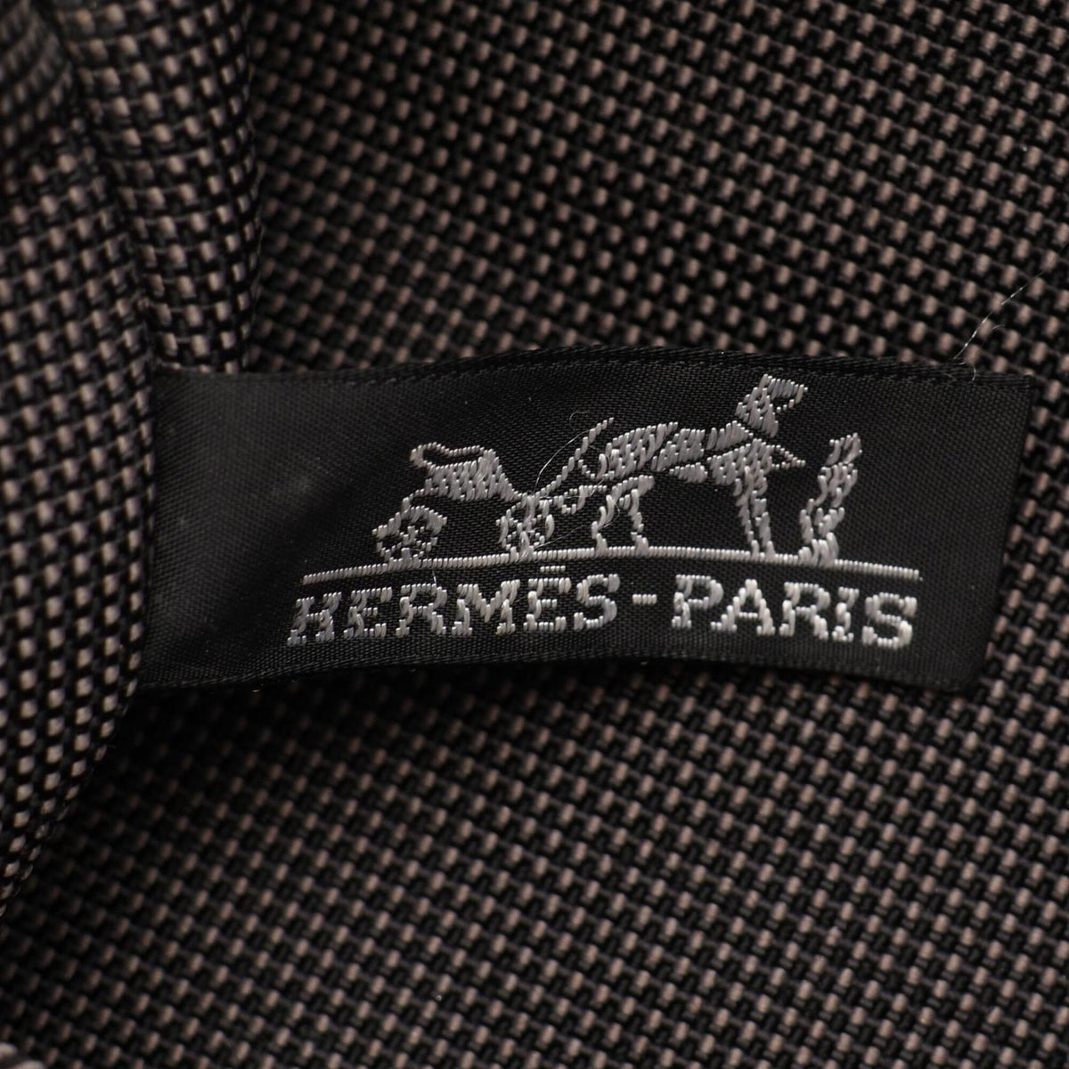 Hermes Gray Nylon Canvas Backpack Handbag (Pre-Owned)