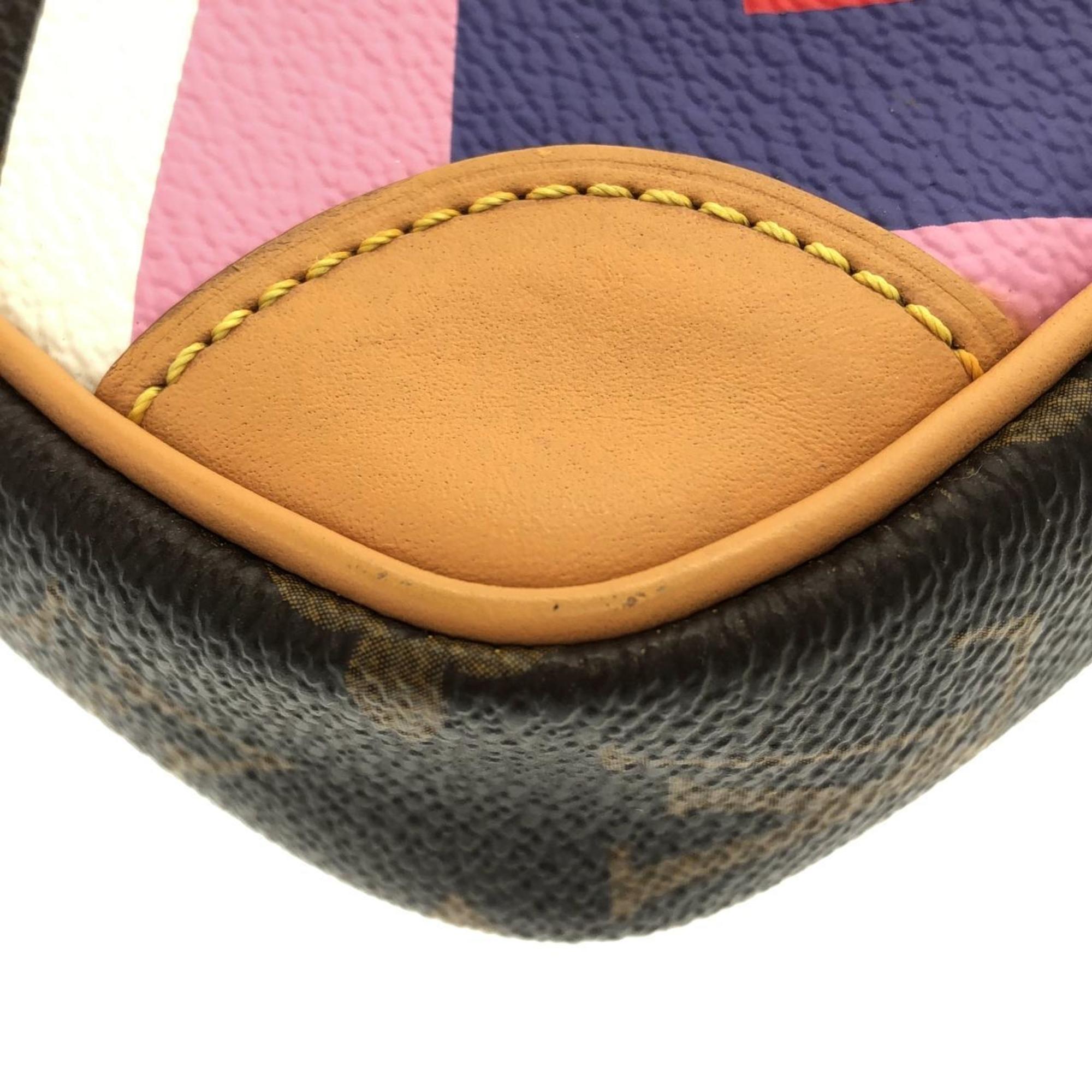 Louis Vuitton Brown Coated Canvas Shoulder Bag (Pre-Owned)