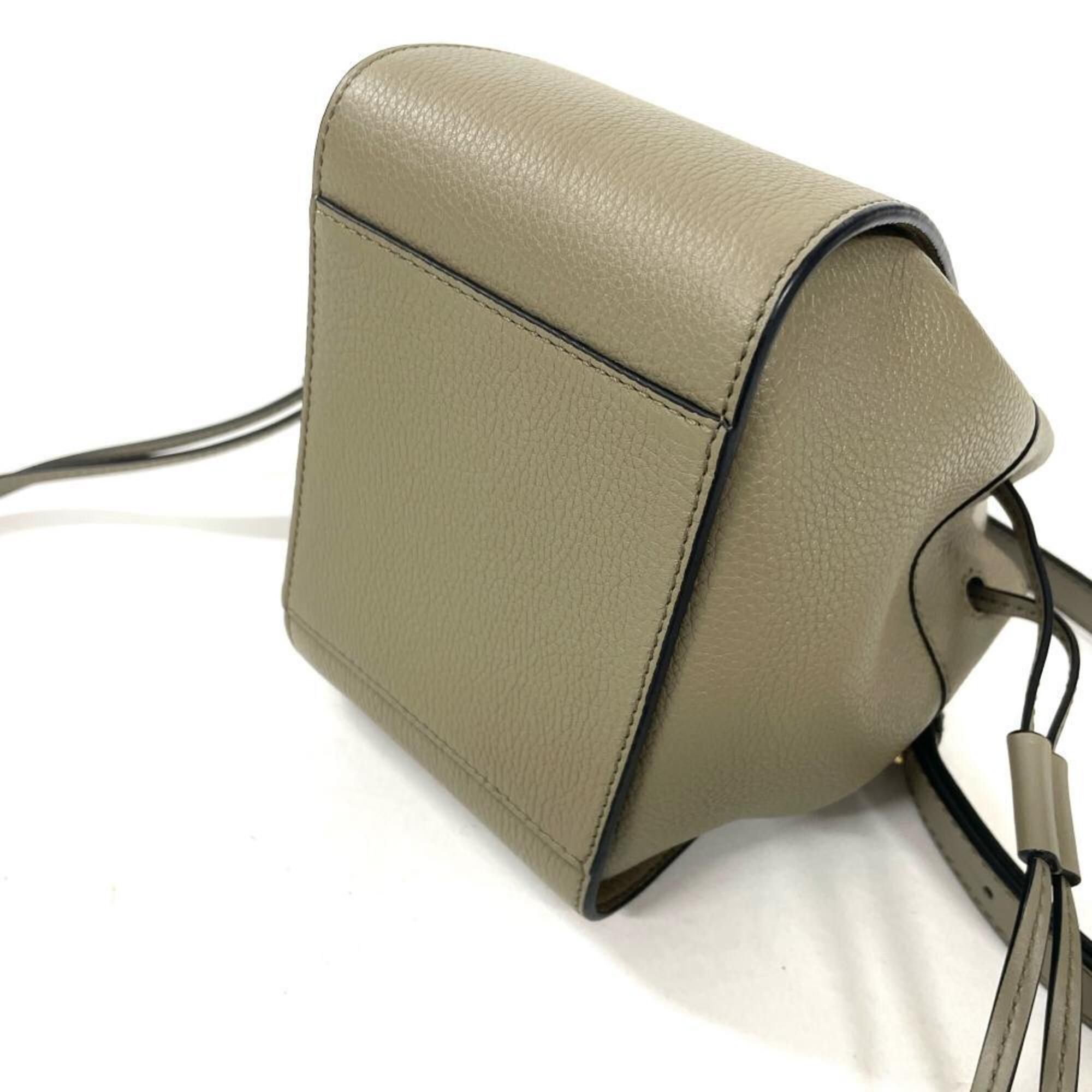 Loewe Gray Leather Handbag (Pre-Owned)