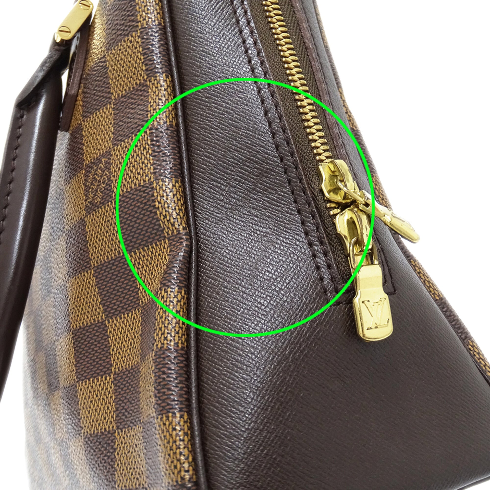Louis Vuitton Brown Damier Canvas Galle Damier Canvas Handbag (Pre-Owned)