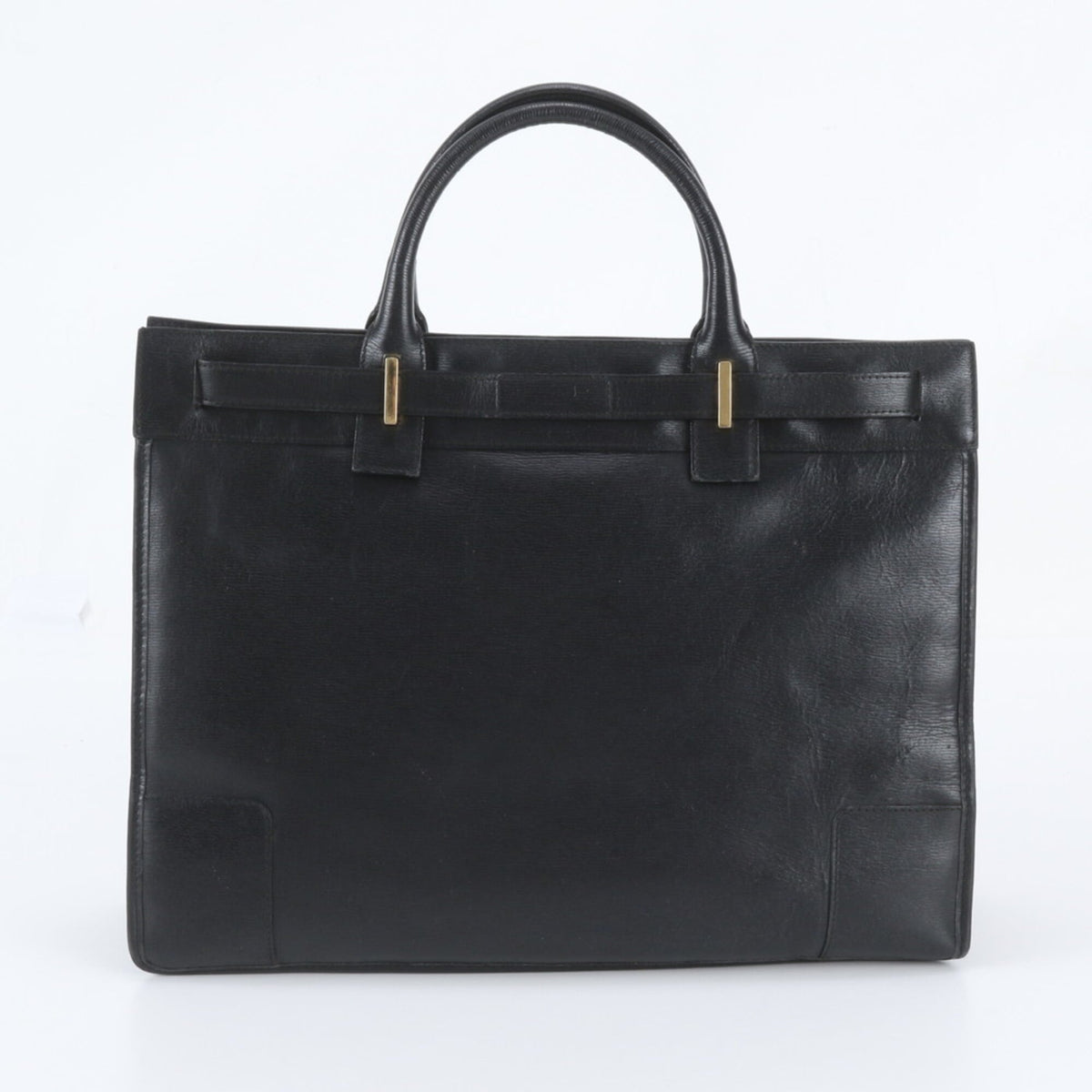 Gucci Black Leather Briefcase (Pre-Owned)