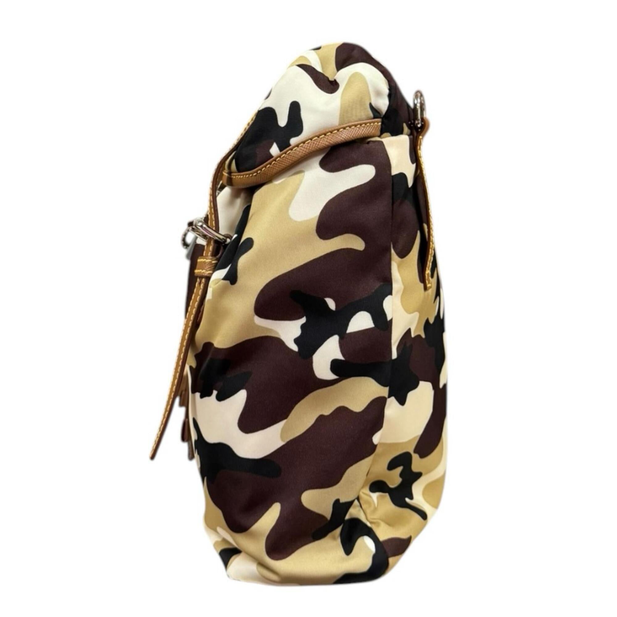 Prada Brown Nylon Shoulder Bag (Pre-Owned)