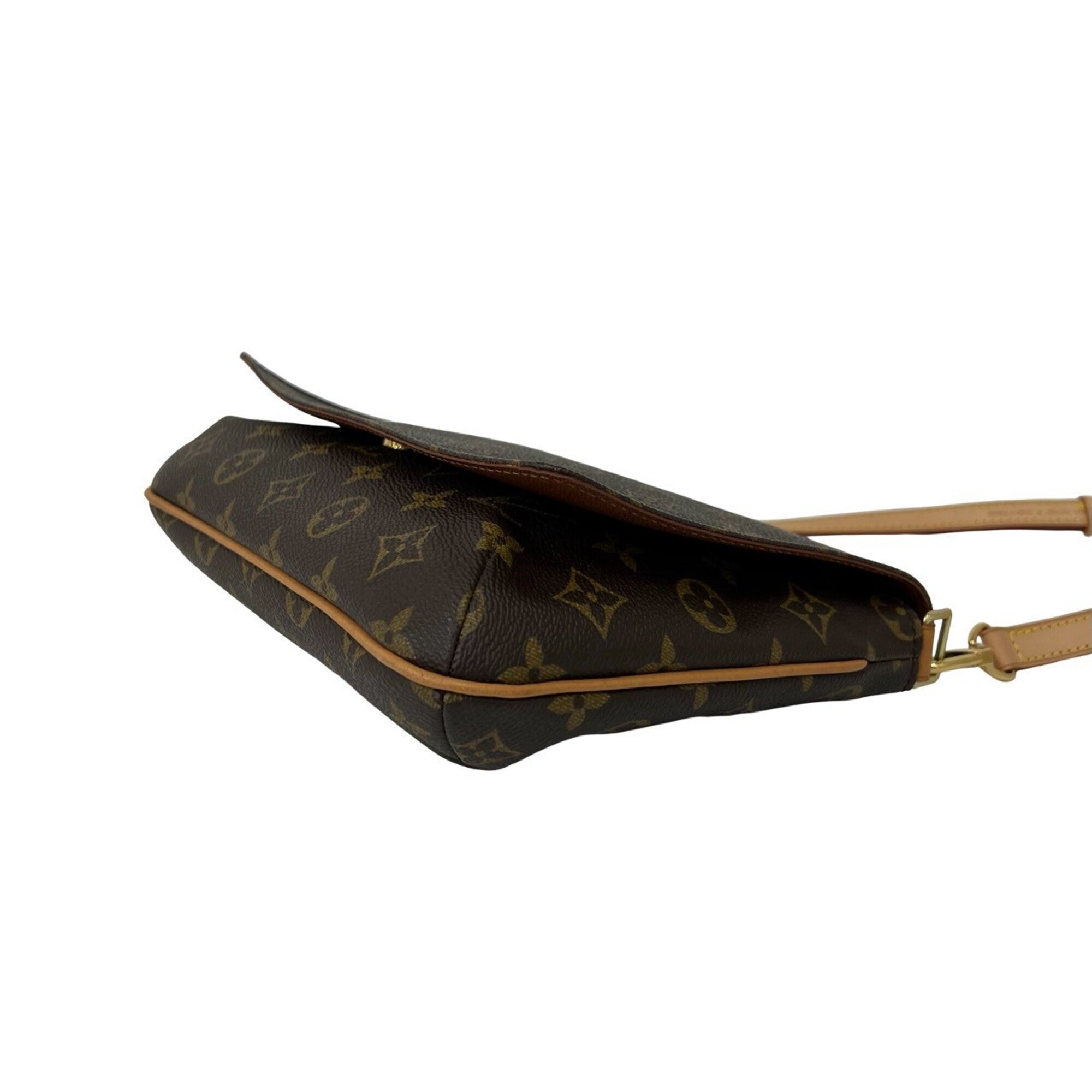 Louis Vuitton Brown Leather Pvc Shoulder Bag (Pre-Owned)