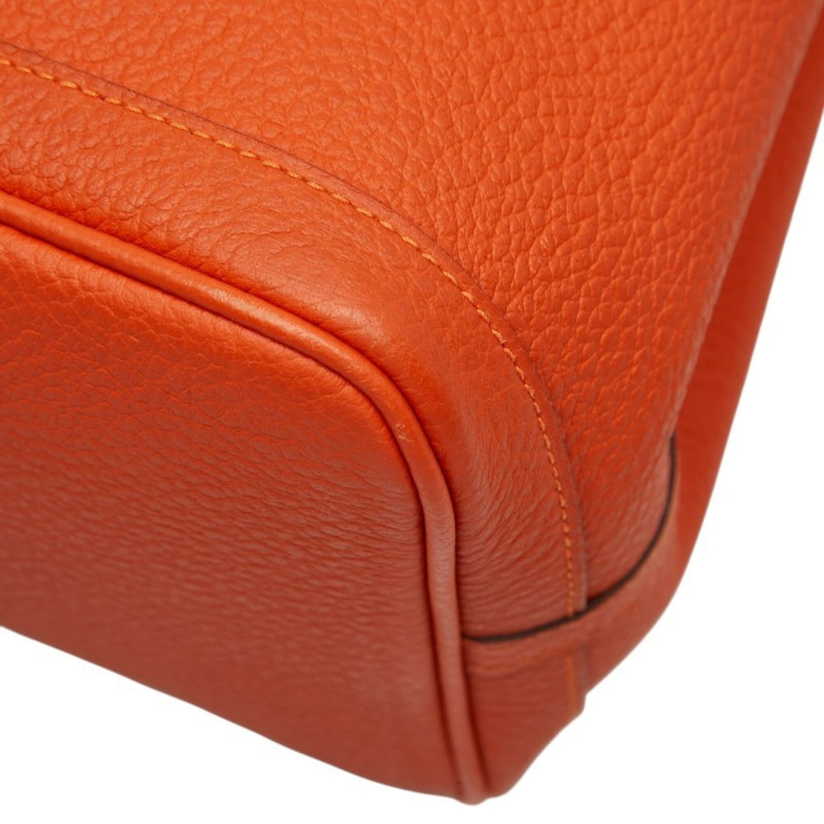 Hermes Capucine Orange Country Leather Handbag Tote Bag (Pre-Owned)