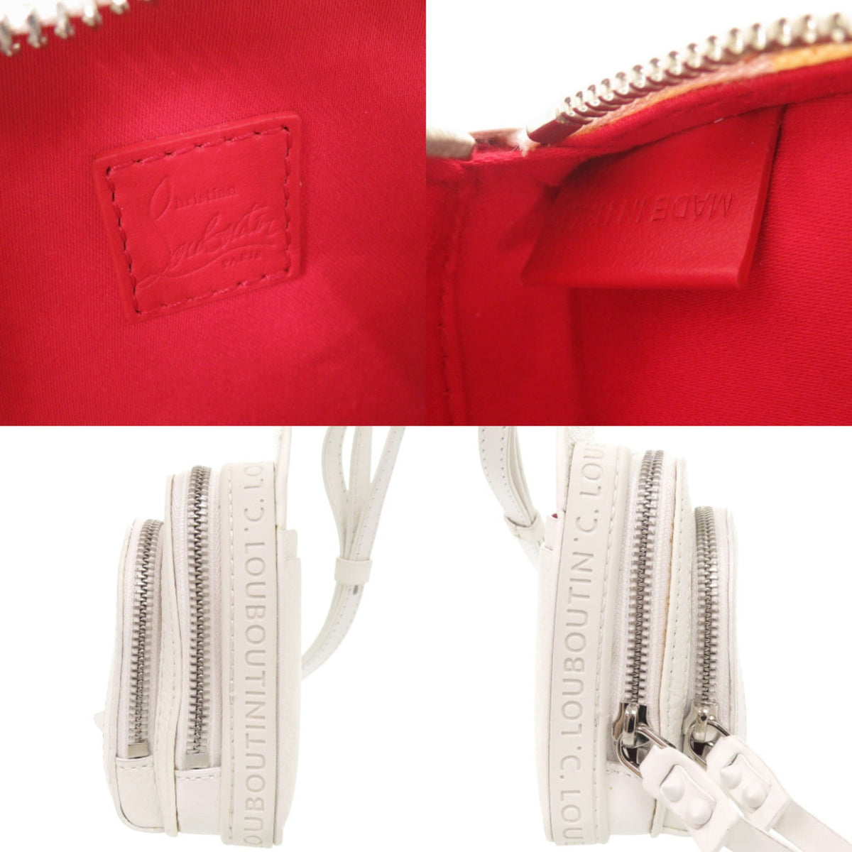 Christian Louboutin White Leather Shoulder Bag (Pre-Owned)