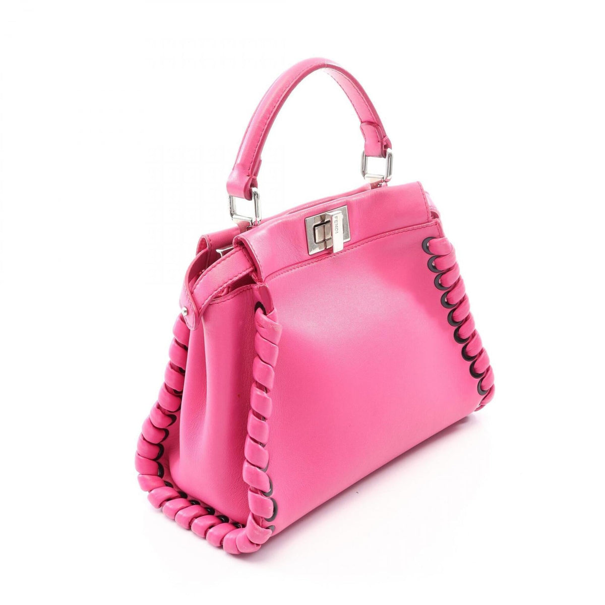 Fendi Pink Leather Handbag (Pre-Owned)