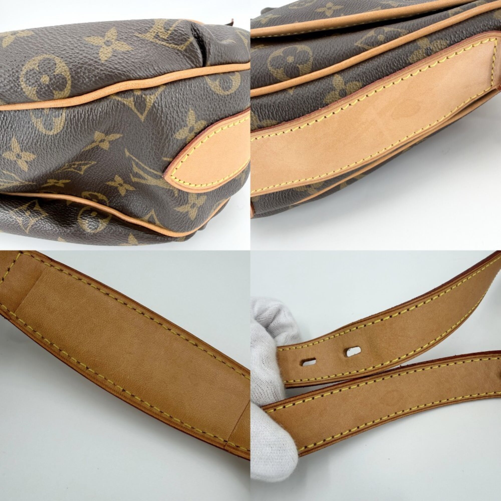 Louis Vuitton Brown Monogram Canvas Shoulder Bag (Pre-Owned)