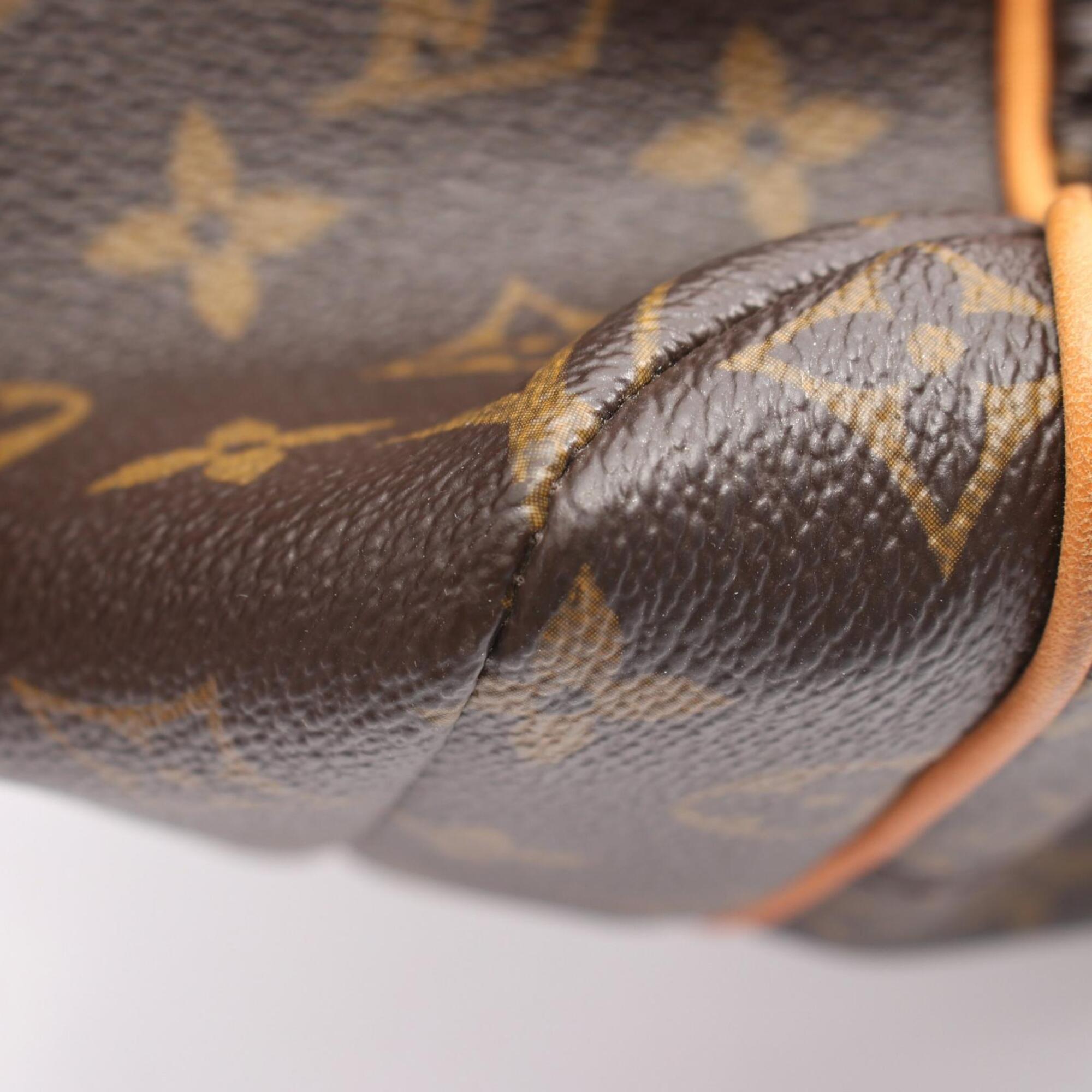 Louis Vuitton Brown Monogram Leather Handbag Tote Bag (Pre-Owned)