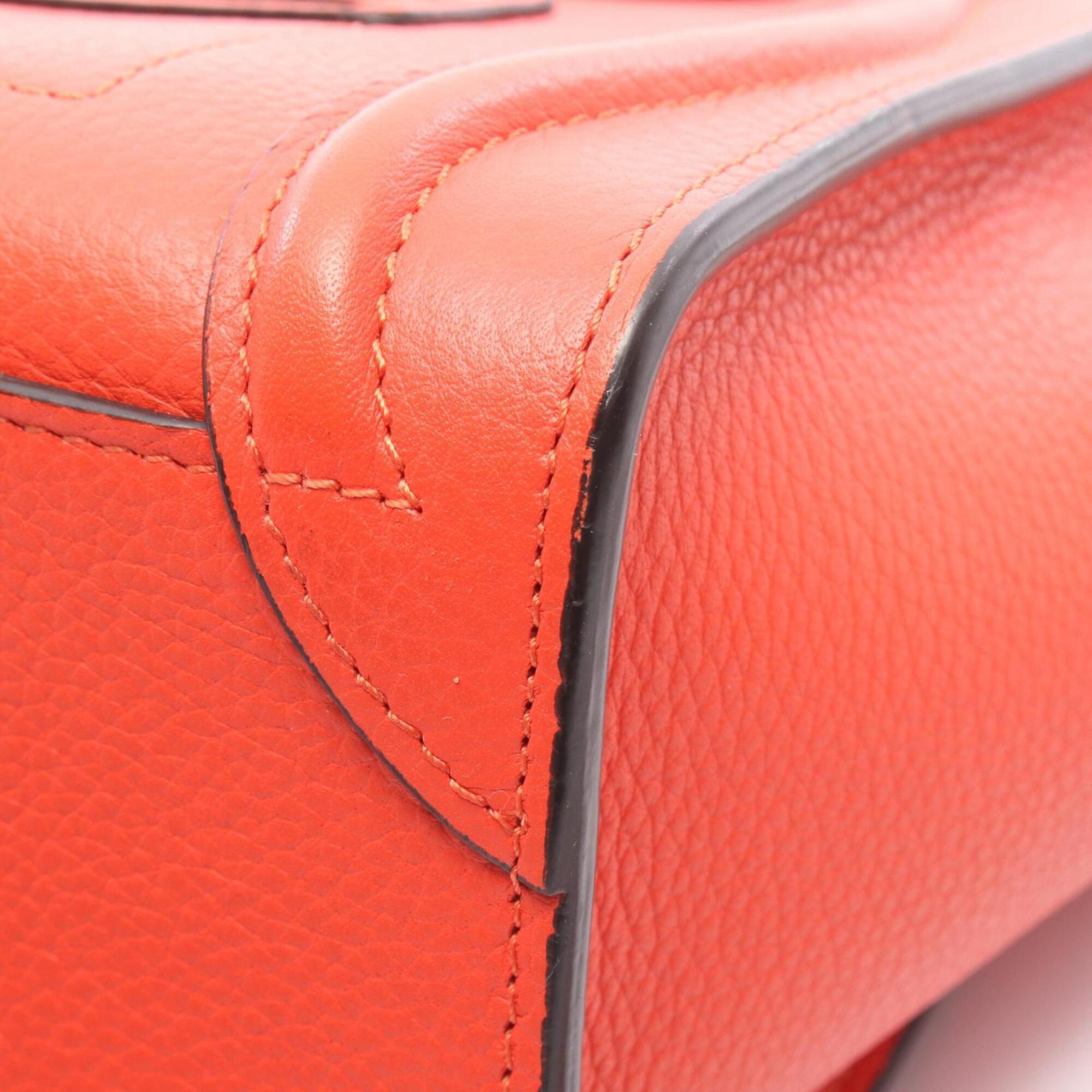 Celine Red Color Leather Handbag (Pre-Owned)